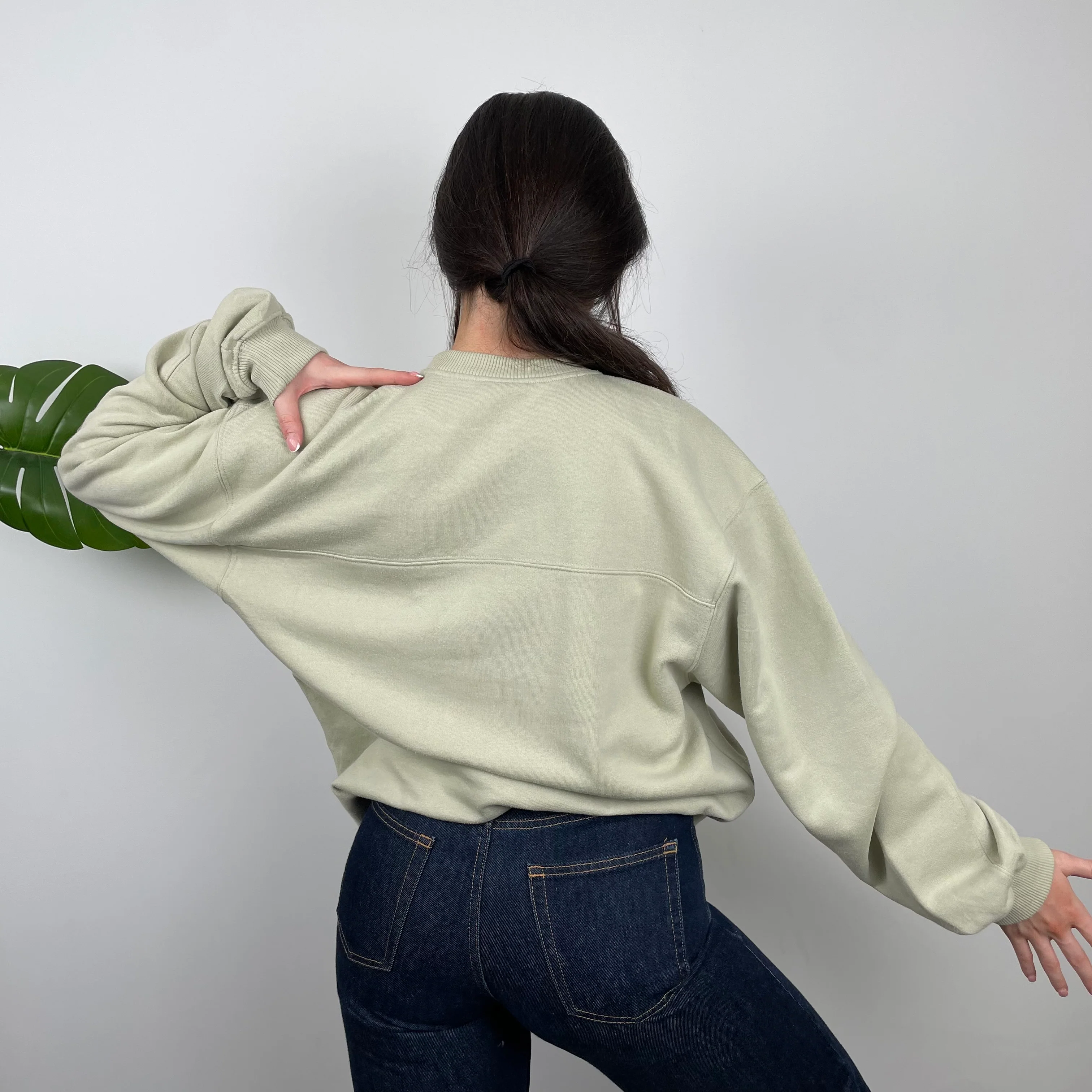 Adidas Sage Embroidered Spell Out Sweatshirt (XXL) - Image 9