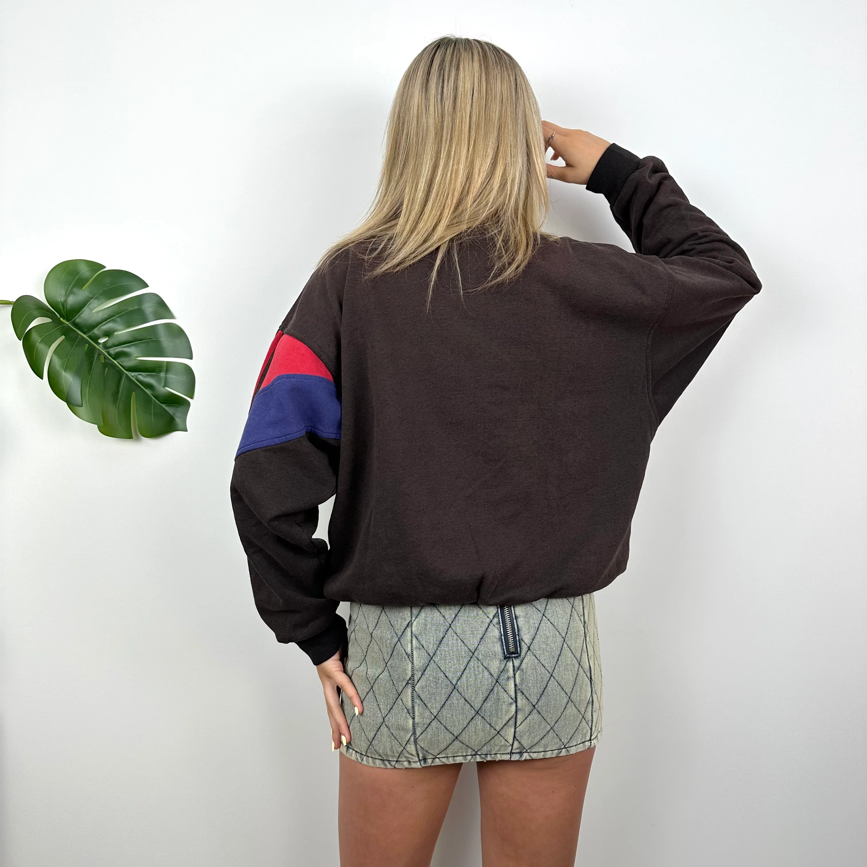 Adidas Black Colour Block Sweatshirt (S) - Image 6