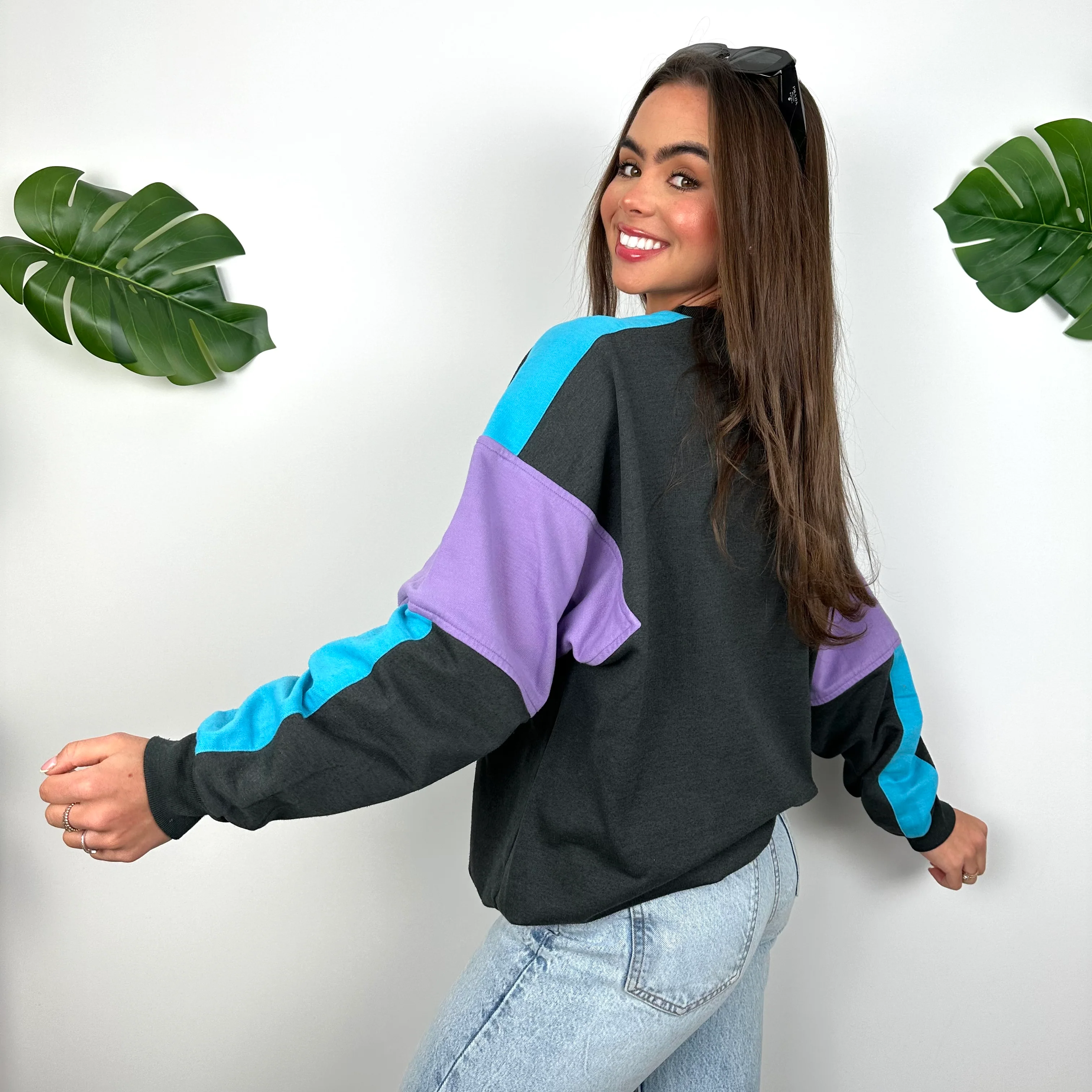 Adidas Black Spell Out Sweatshirt (M) - Image 7