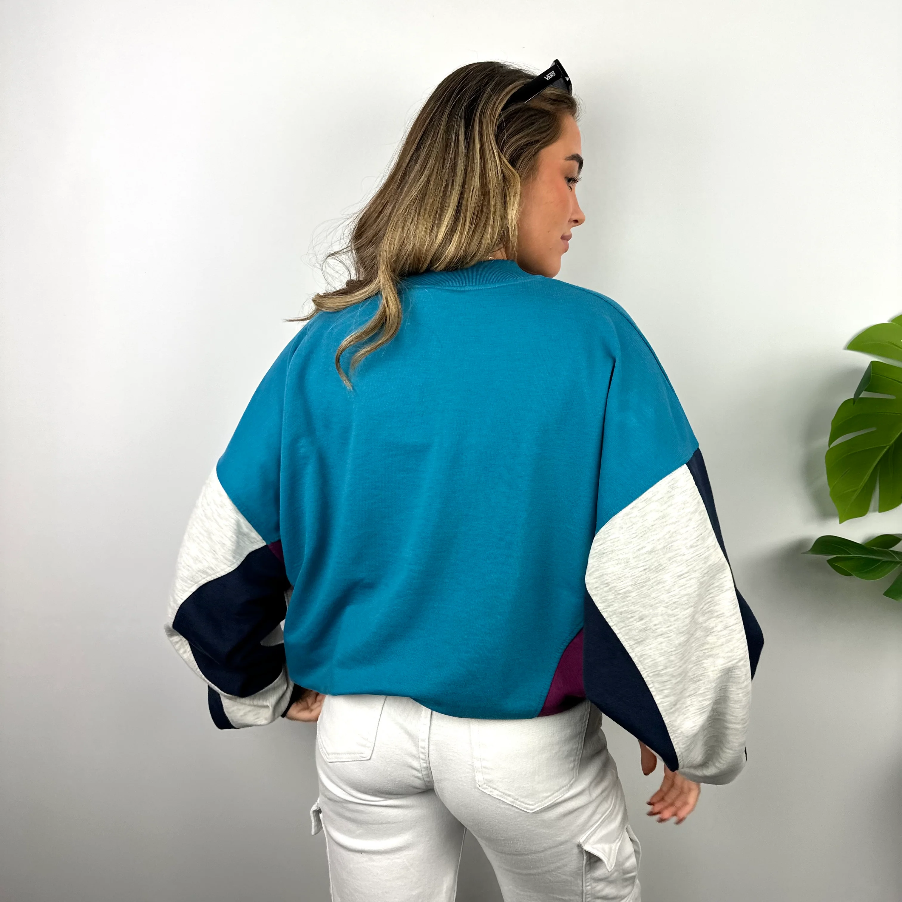Adidas Blue Spell Out Sweatshirt (XL) - Image 6