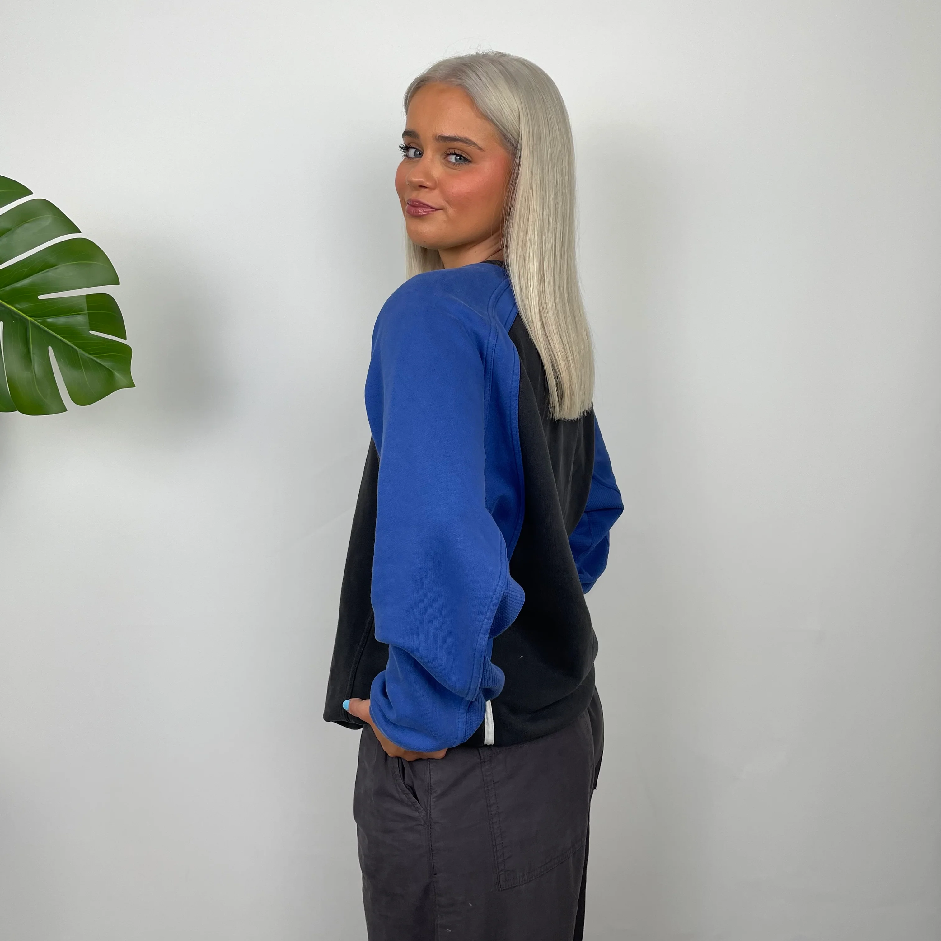Adidas Colour Block Embroidered Spell Out Sweatshirt (L) - Image 6