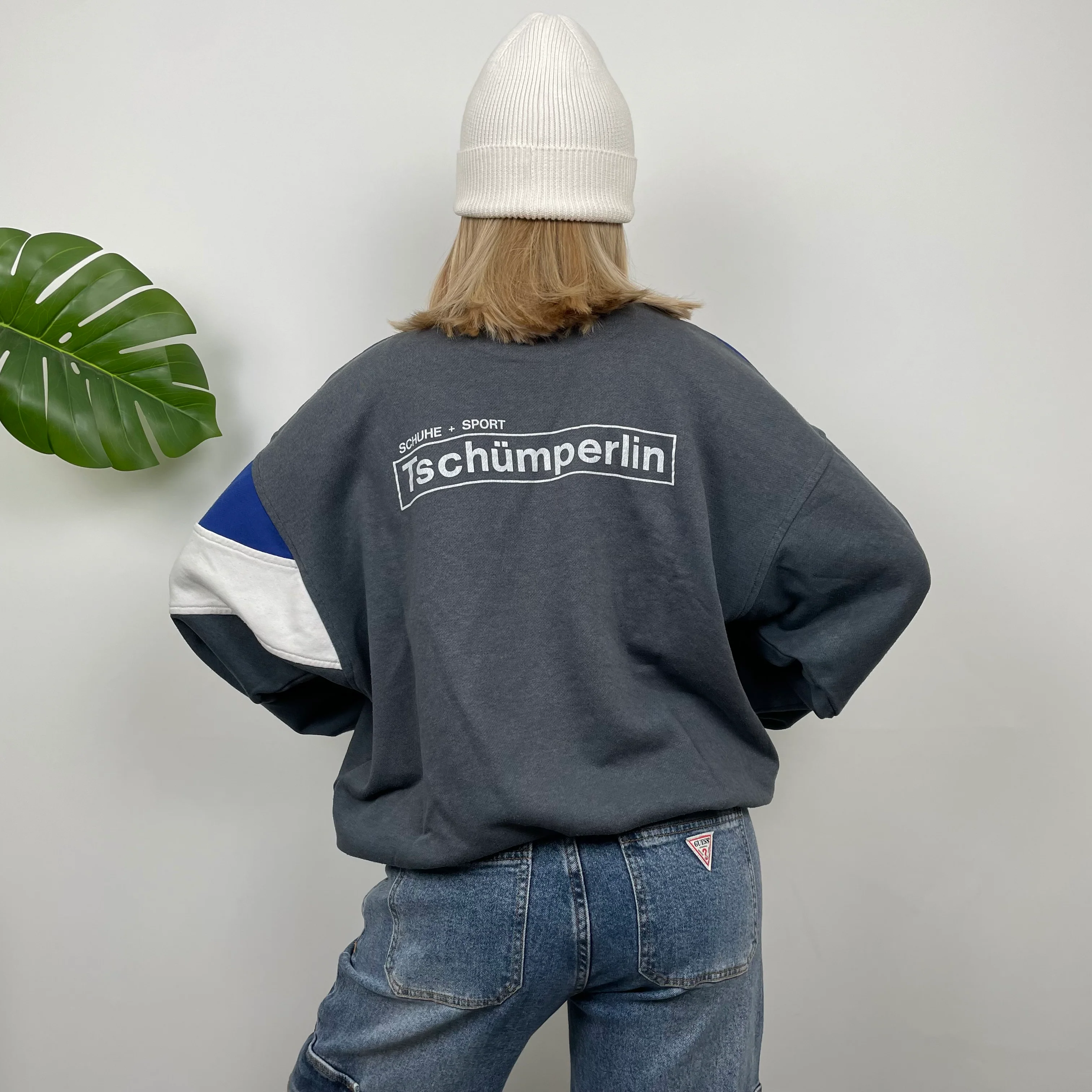 Adidas Embroidered Spell Out Colour Block Sweatshirt (M) - Image 6