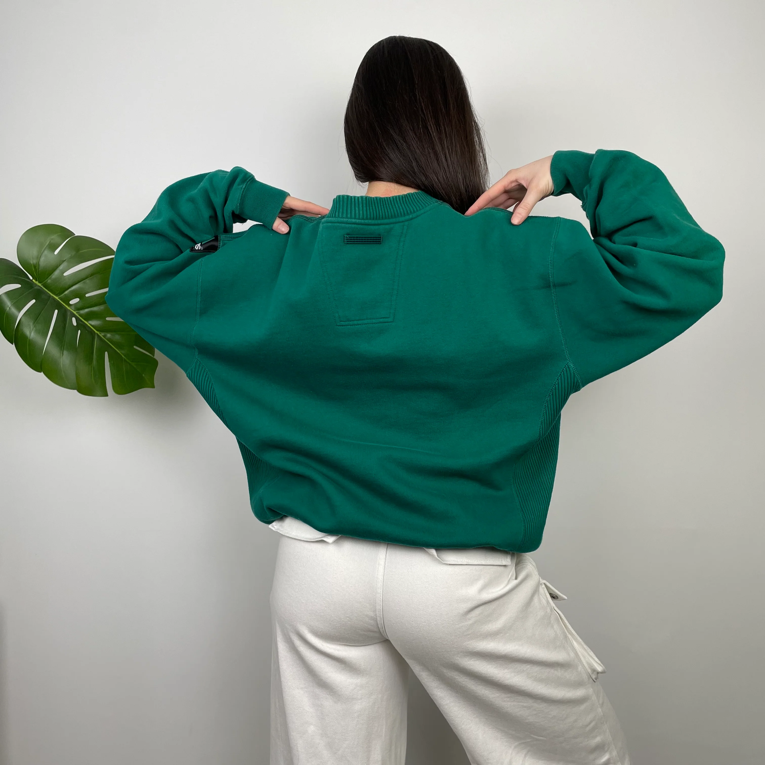 Adidas Equipment Green Embroidered Spell Out Sweatshirt (L) - Image 8