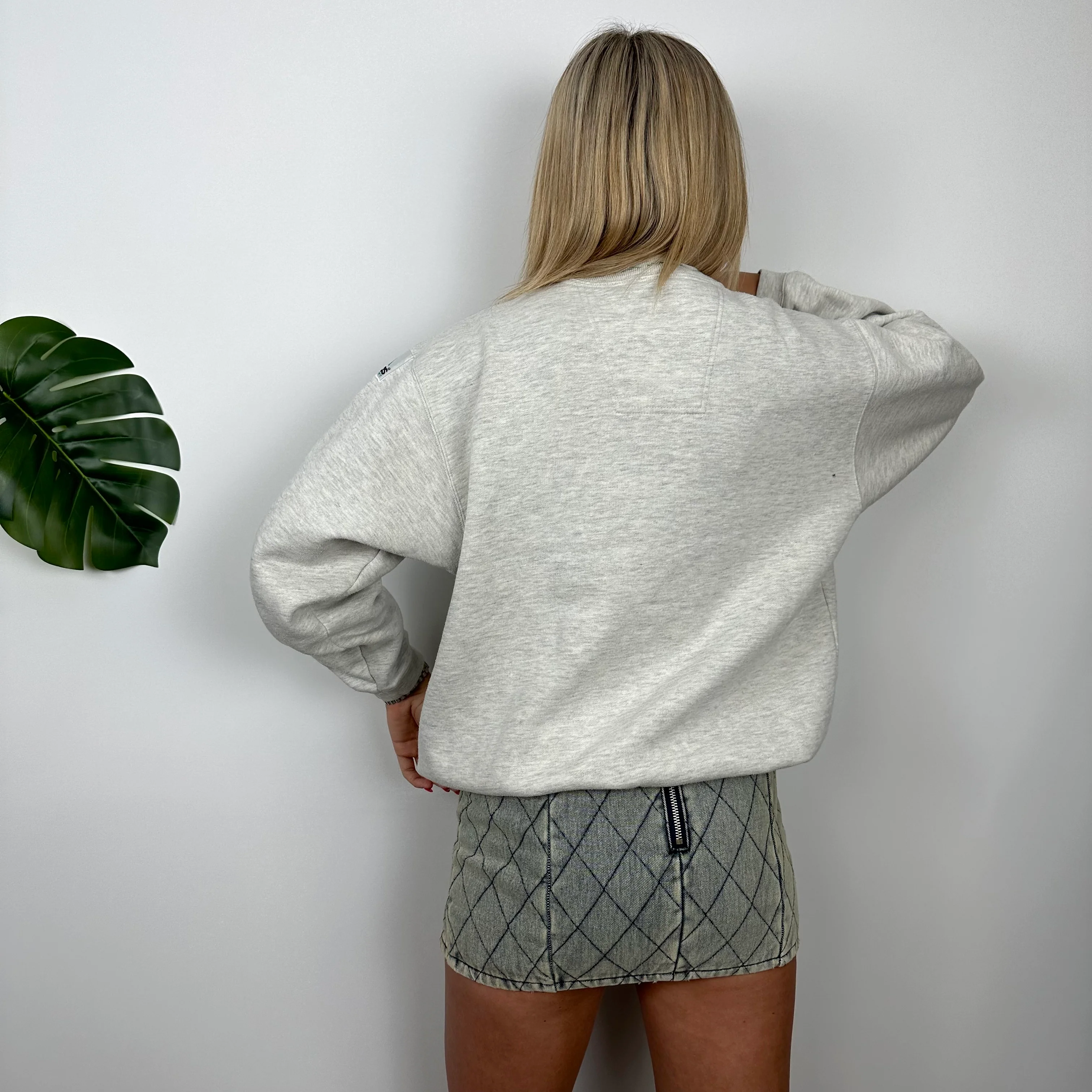 Adidas Equipment Grey Embroidered Spell Out Sweatshirt (M) - Image 6