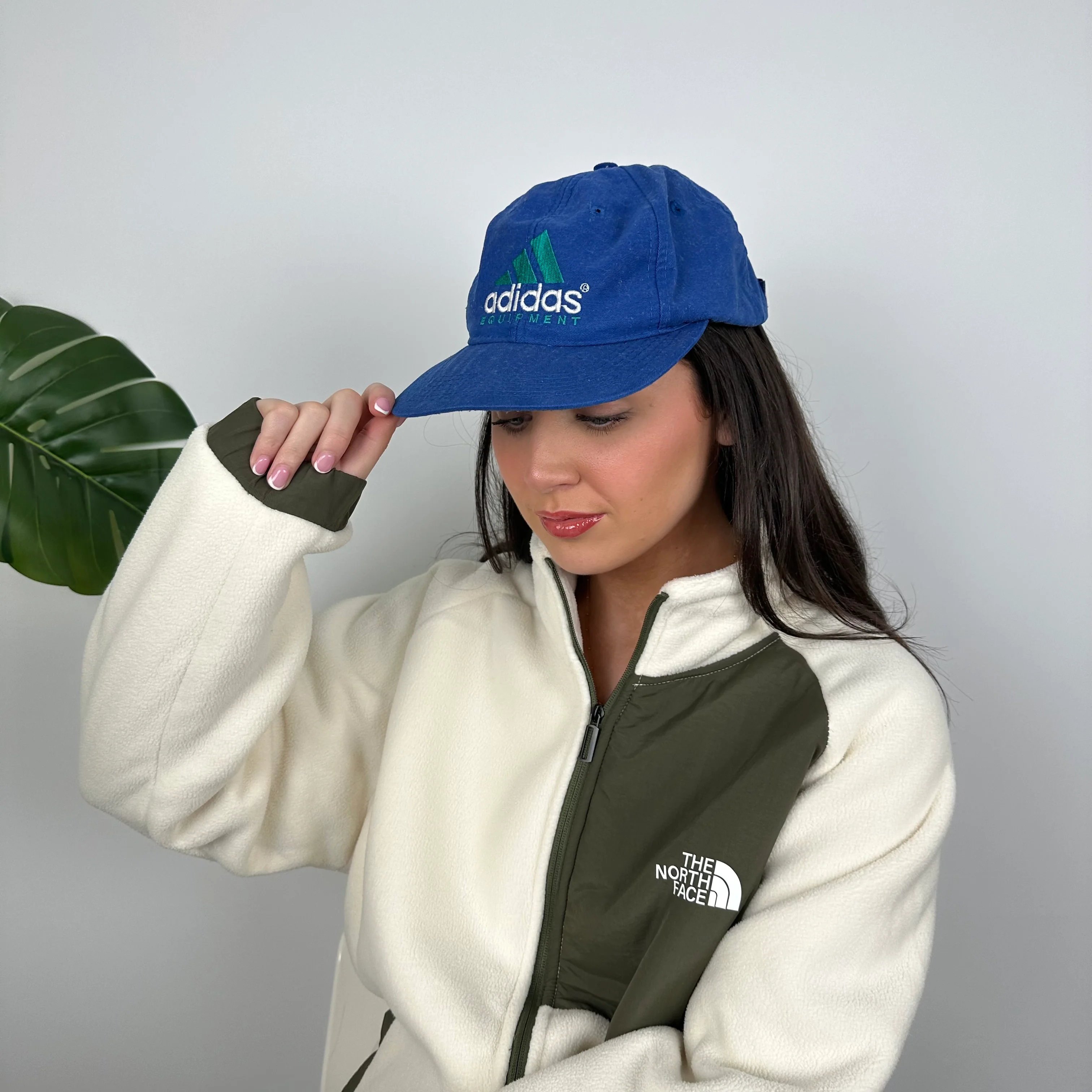 Adidas Equipment RARE Blue & Turquoise Embroidered Spell Out Cap - Image 6