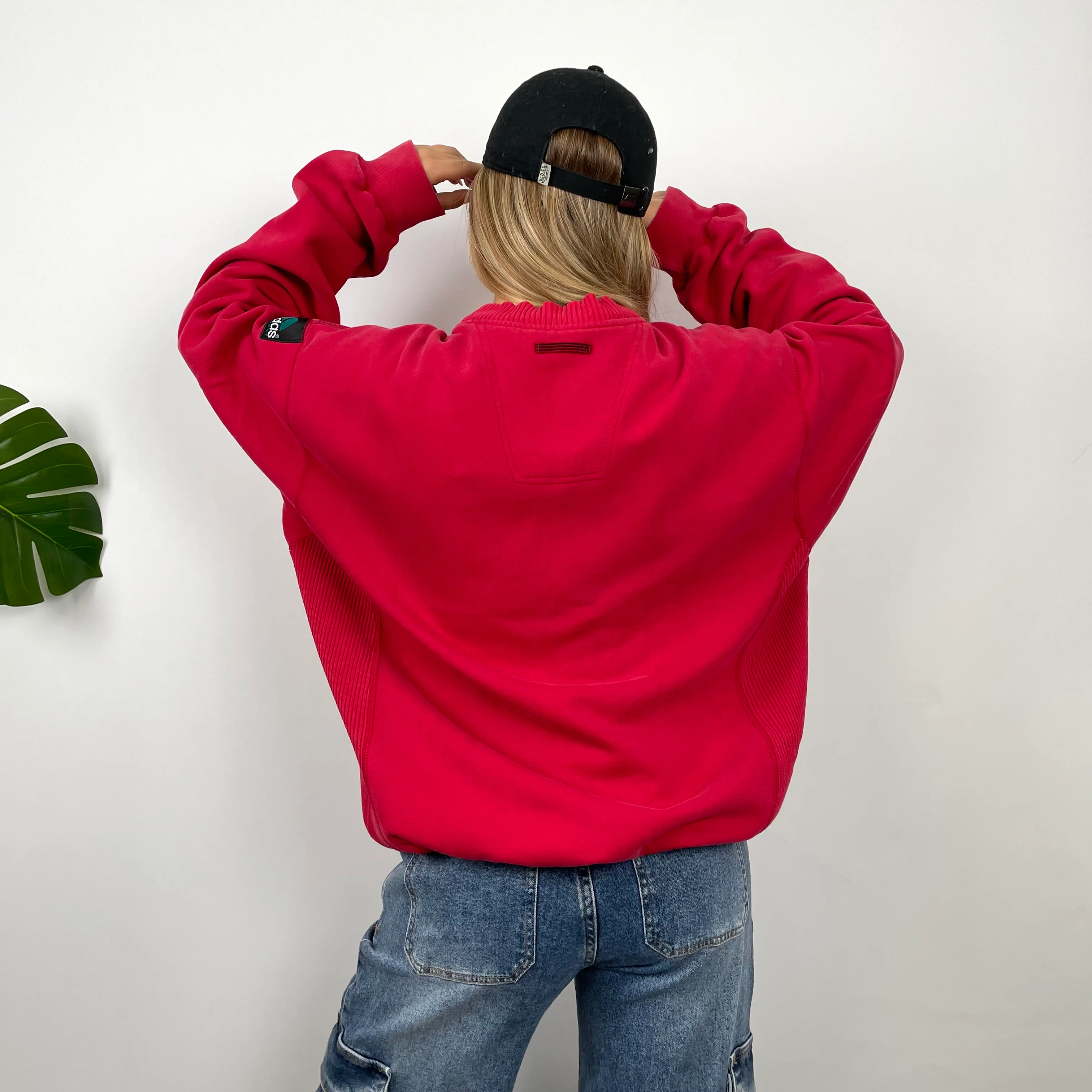 Adidas Equipment RARE Red Embroidered Spell Out Sweatshirt (XL) - Image 5