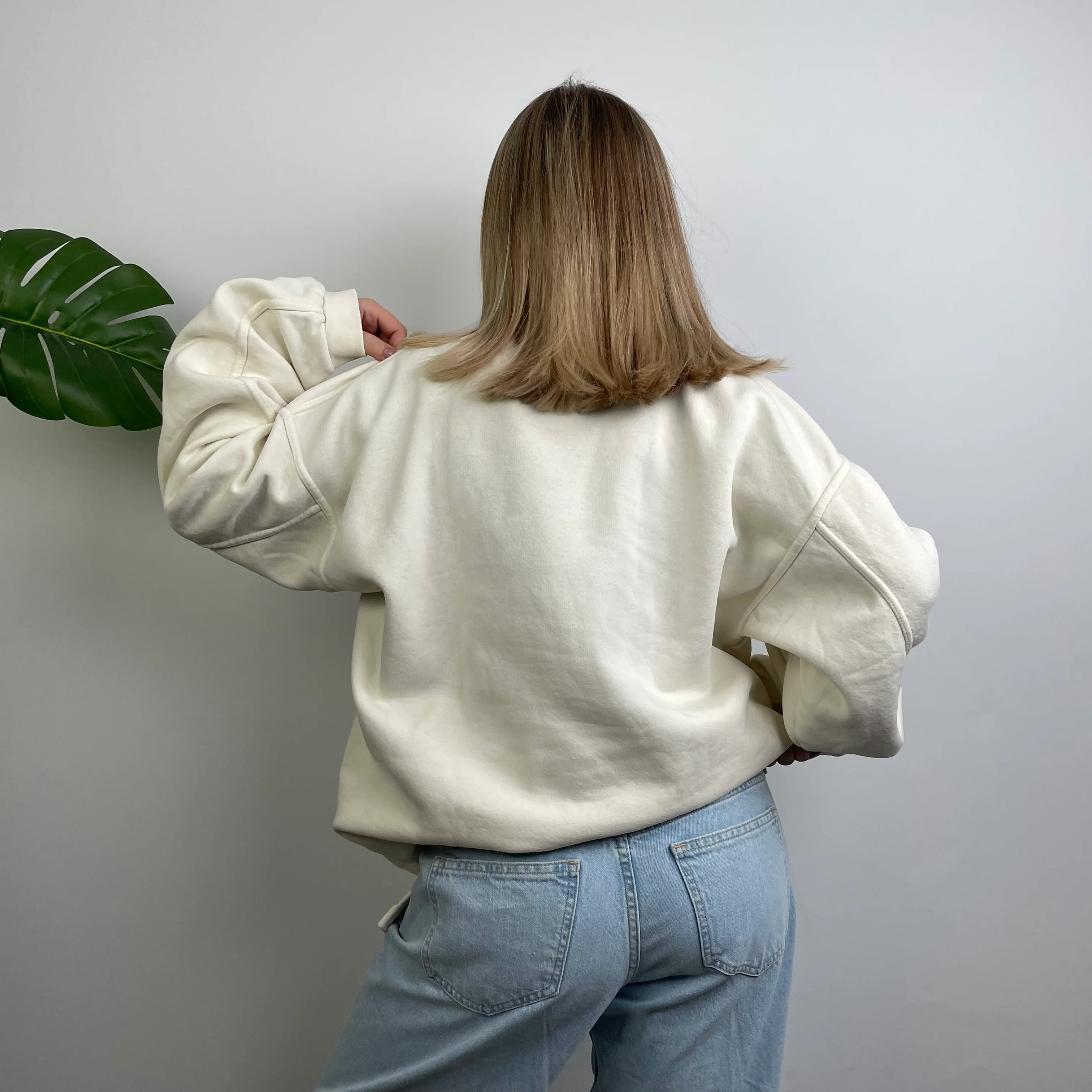 Adidas Equipment RARE White Embroidered Spell Out Sweatshirt (XL) - Image 8