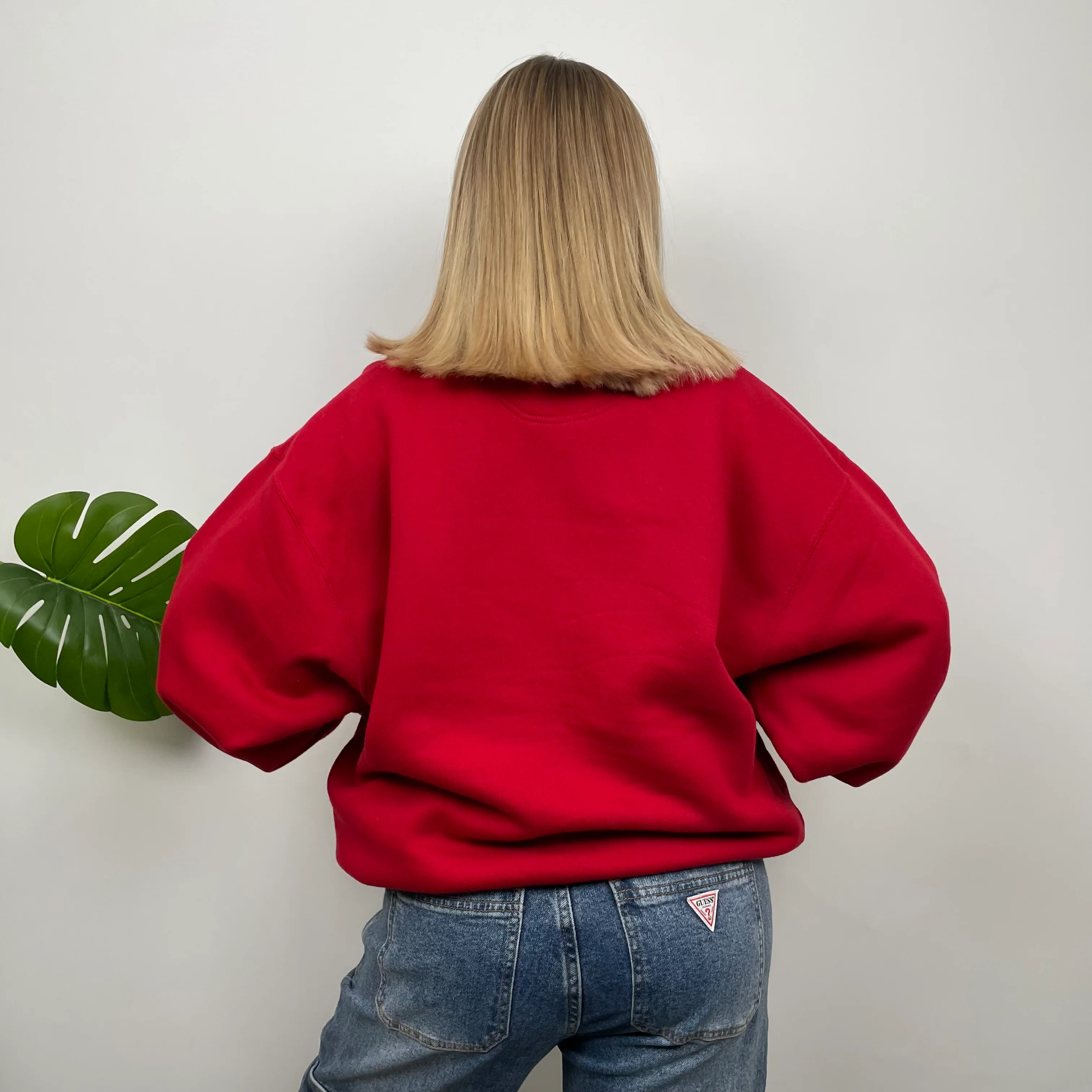 Adidas Golf RARE Red Embroidered Spell Out Sweatshirt (L) - Image 6