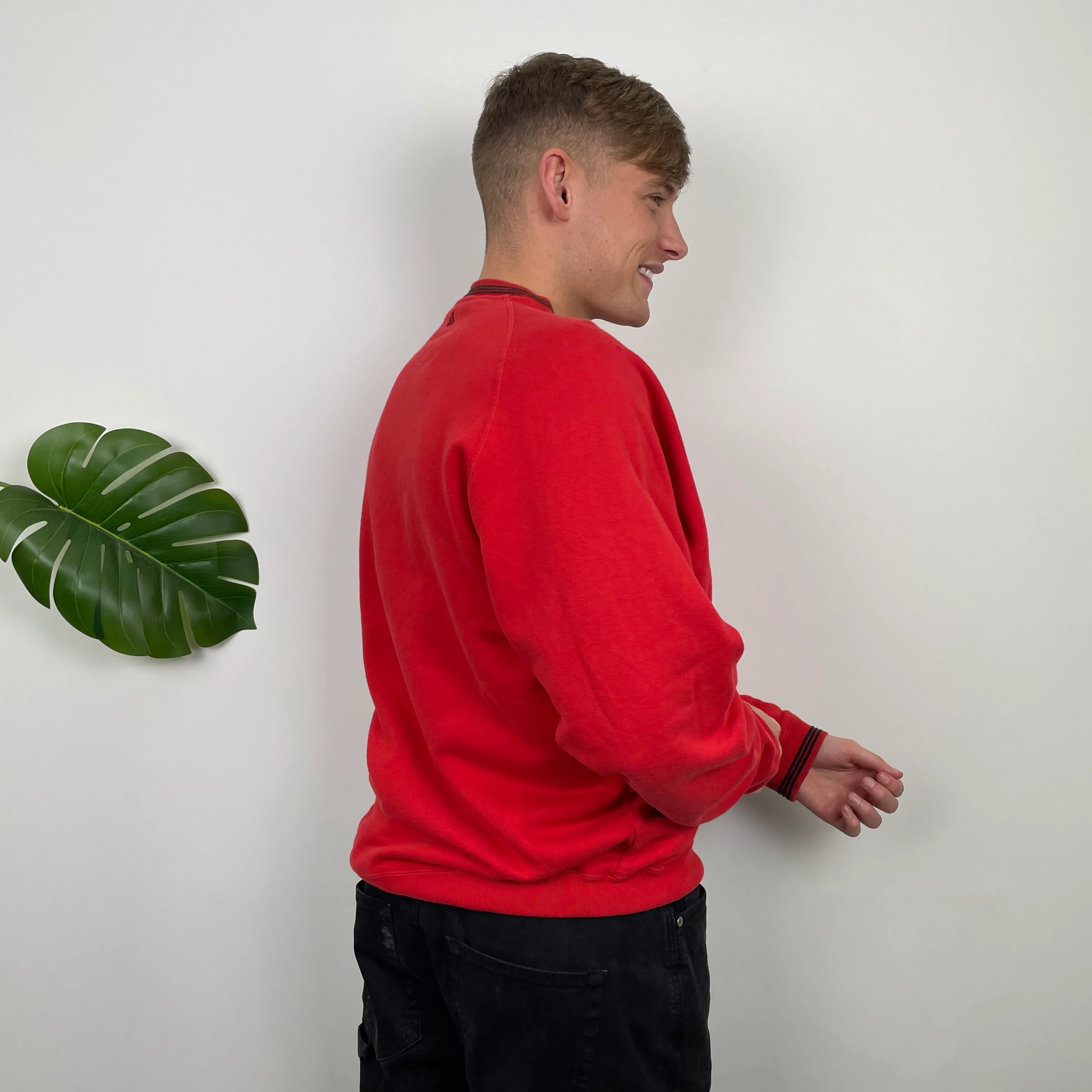 Adidas Golf RARE Red Embroidered Spell Out Sweatshirt (L) - Image 6