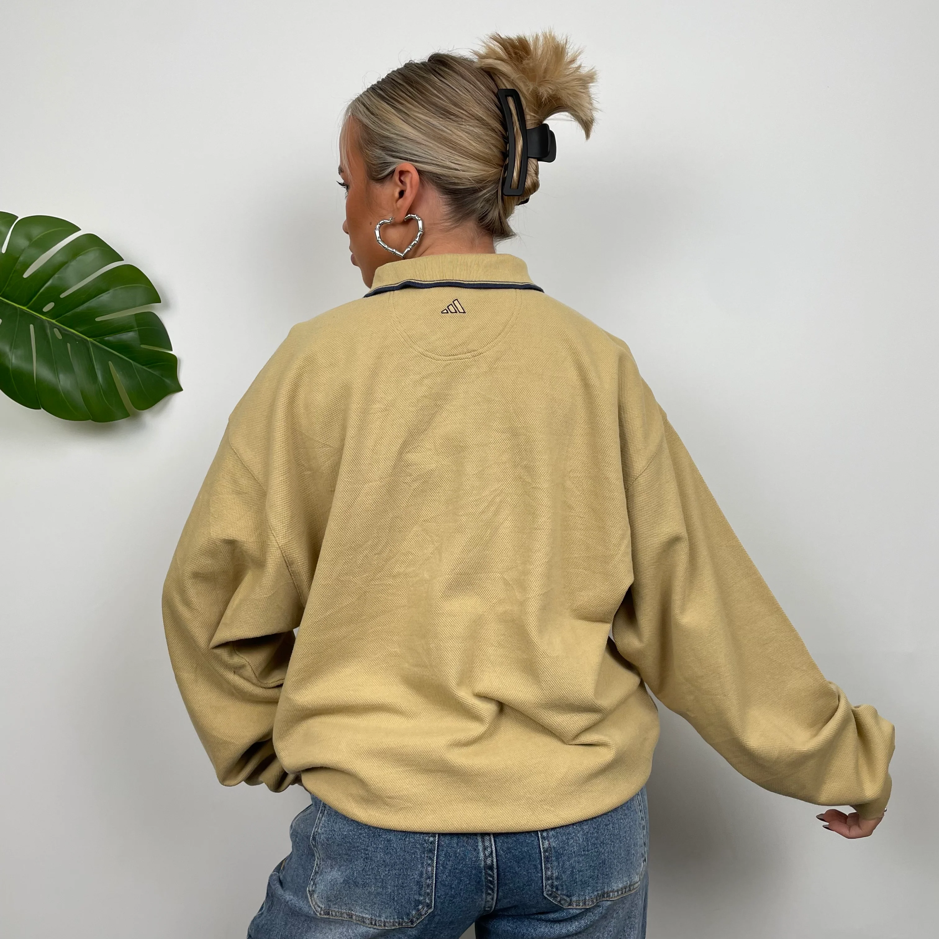 Adidas Golf RARE Tan Embroidered Spell Out Sweatshirt (L) - Image 10