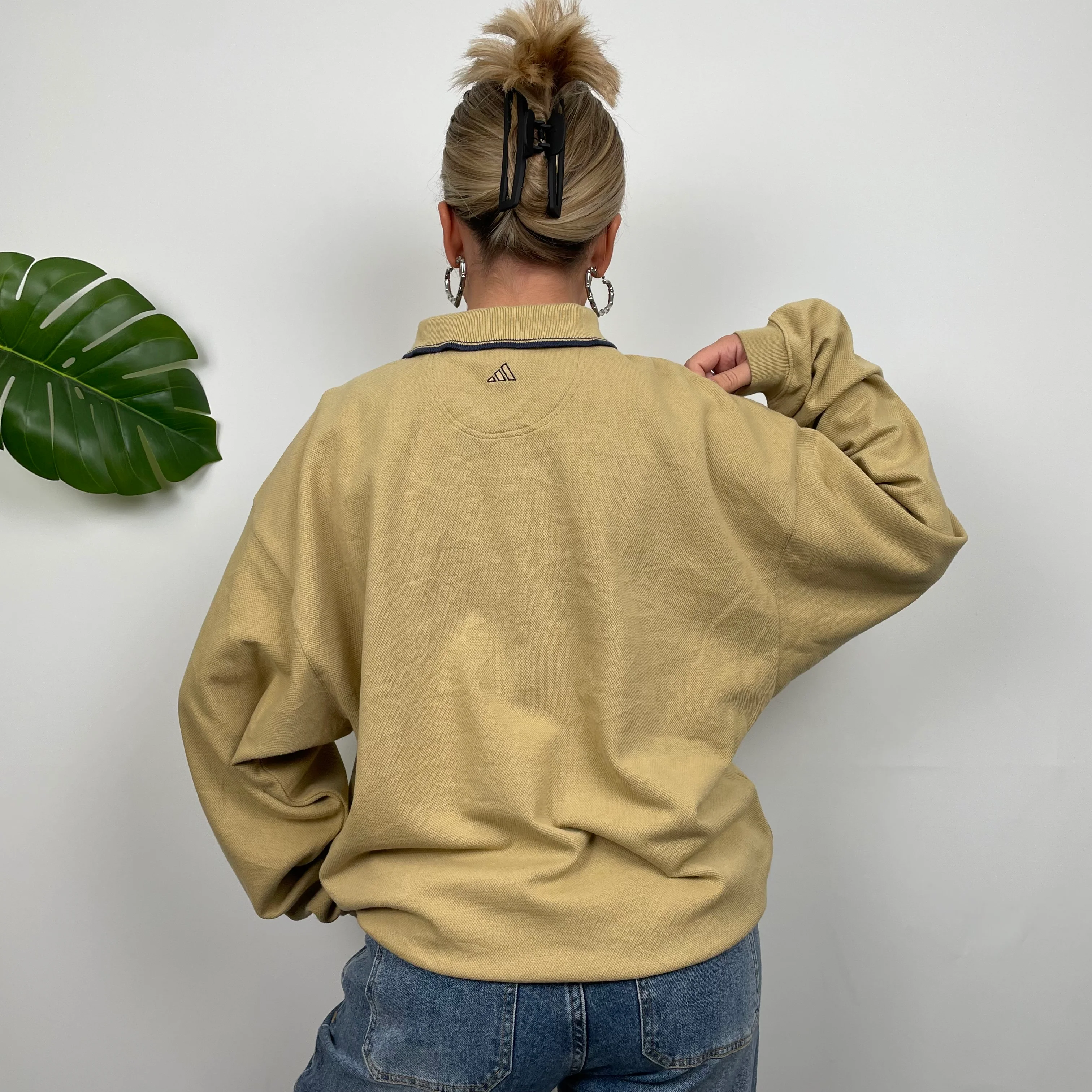 Adidas Golf RARE Tan Embroidered Spell Out Sweatshirt (L) - Image 8