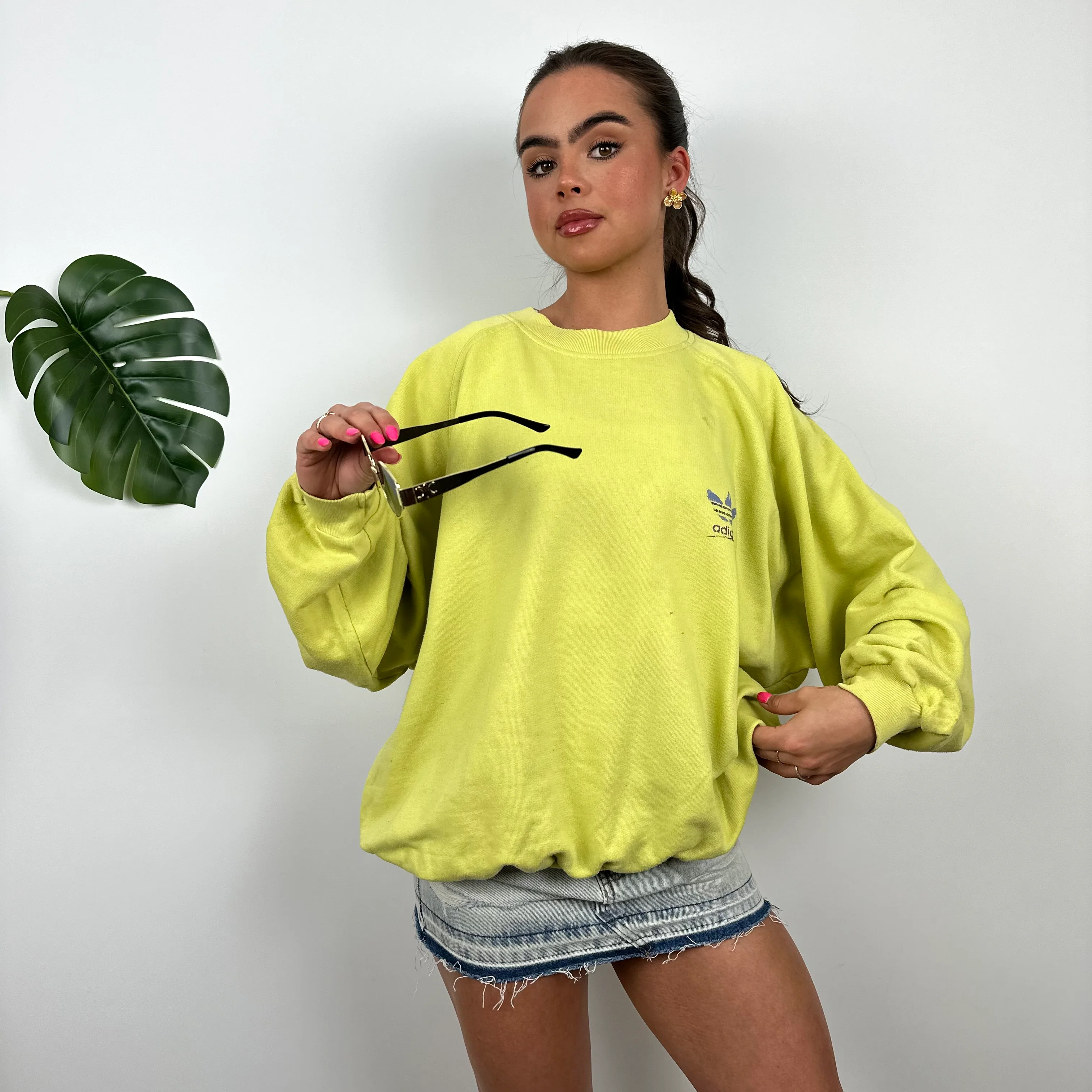 Adidas Lemon Spell Out Sweatshirt (M) - Image 2