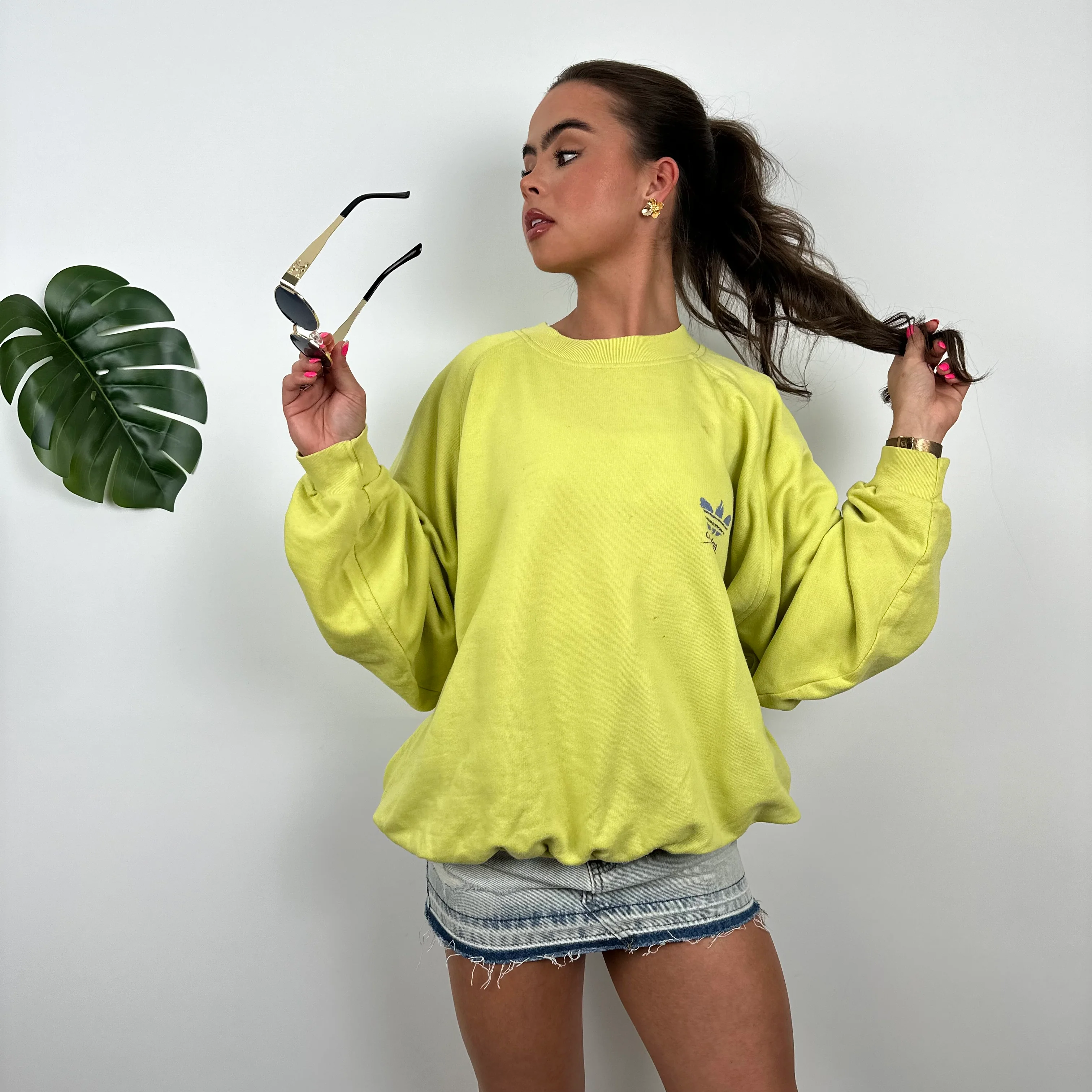 Adidas Lemon Spell Out Sweatshirt (M) - Image 5