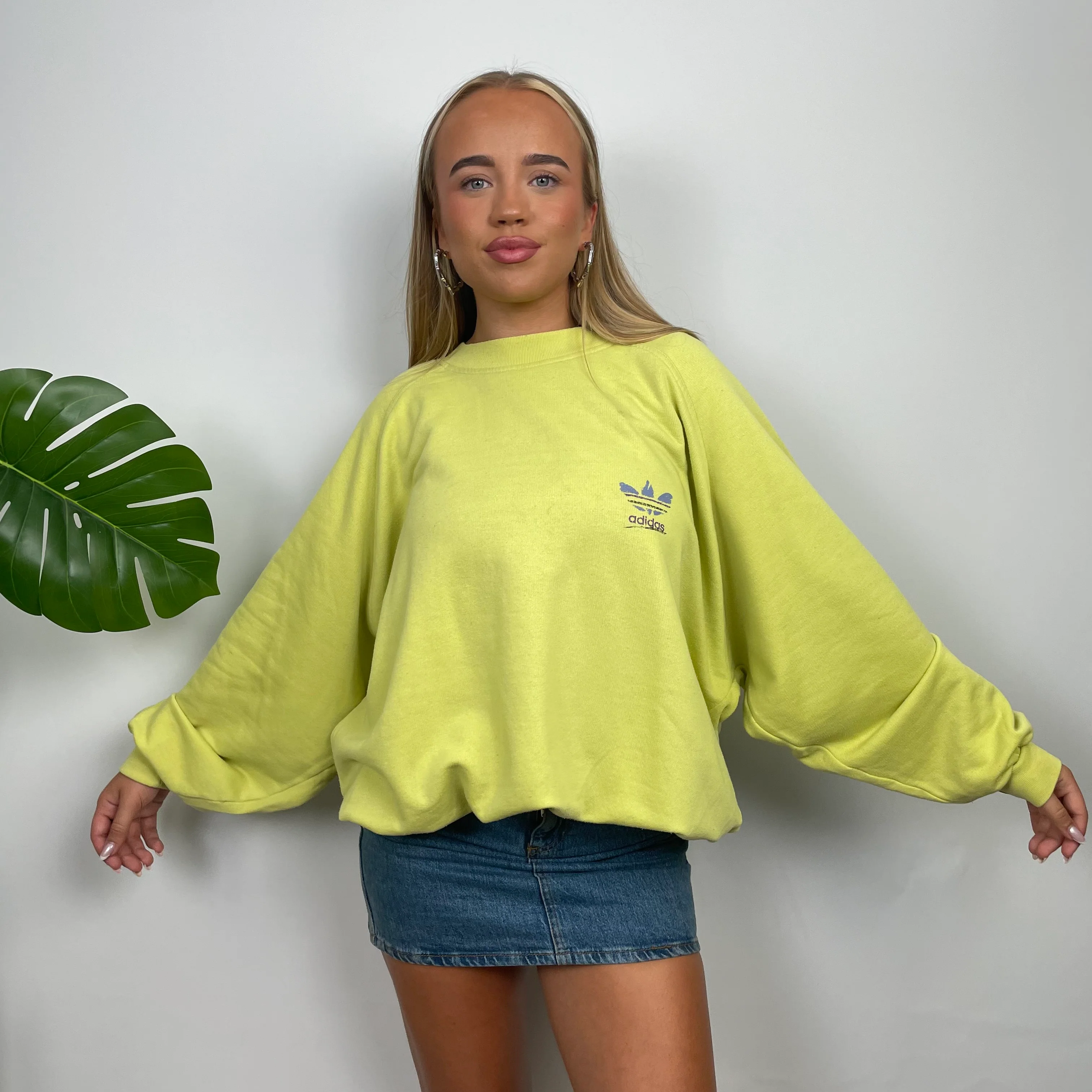Adidas Lemon Spell Out Sweatshirt (M)