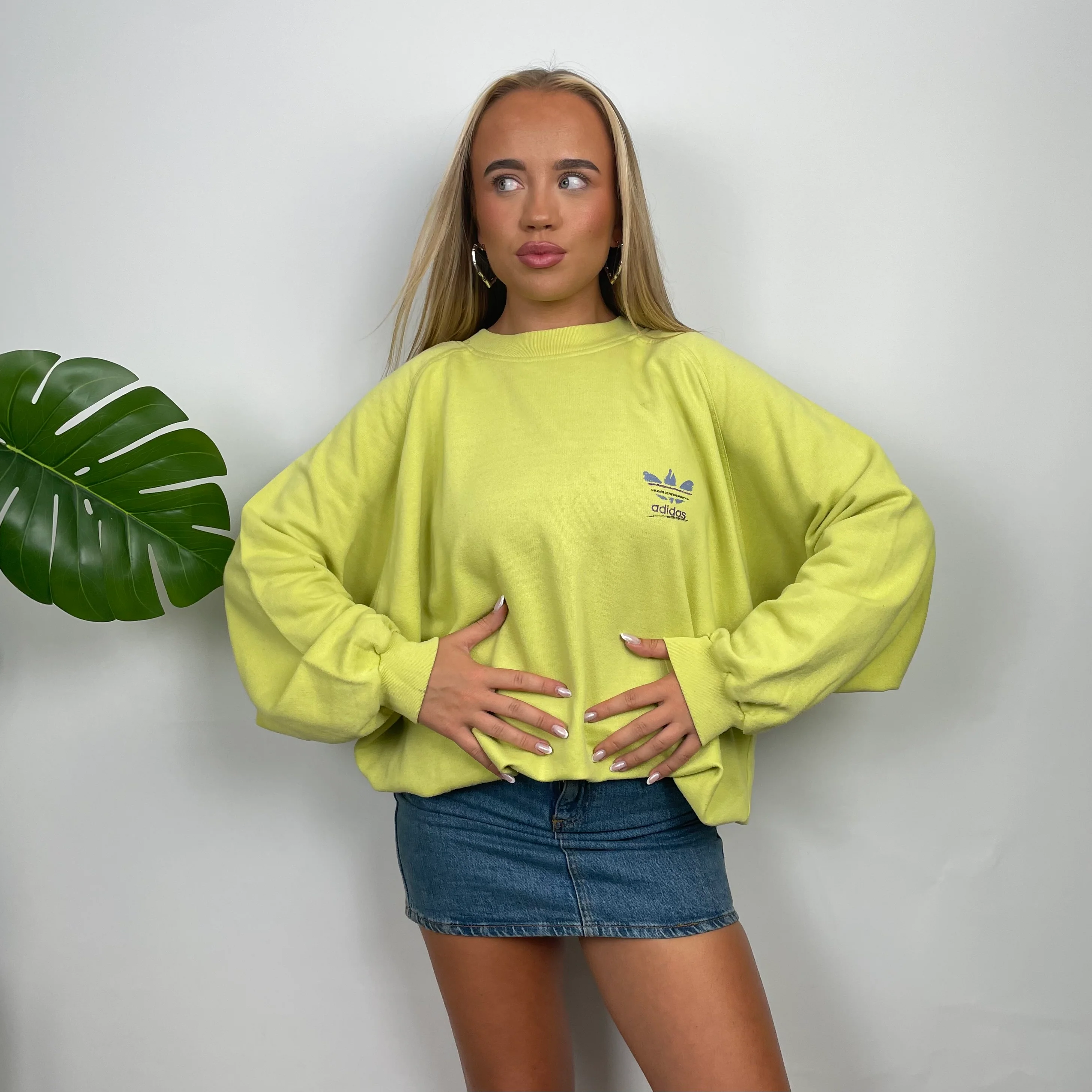 Adidas Lemon Spell Out Sweatshirt (M) - Image 2