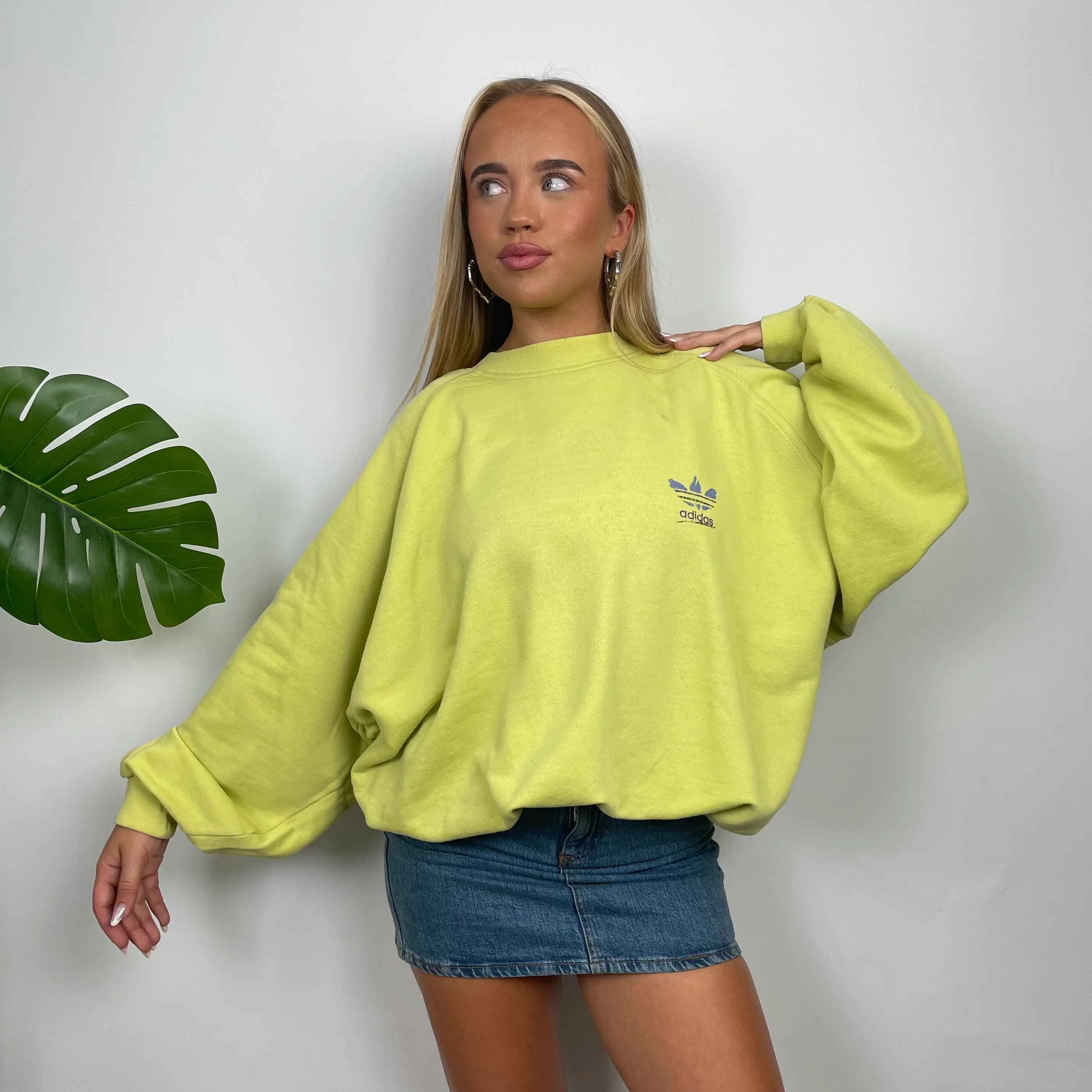 Adidas Lemon Spell Out Sweatshirt (M) - Image 3