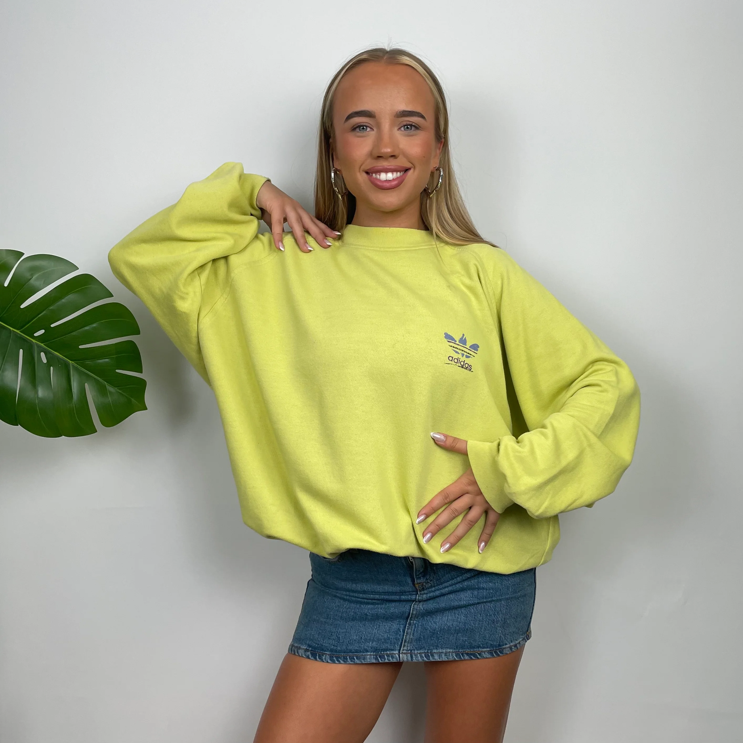 Adidas Lemon Spell Out Sweatshirt (M) - Image 4