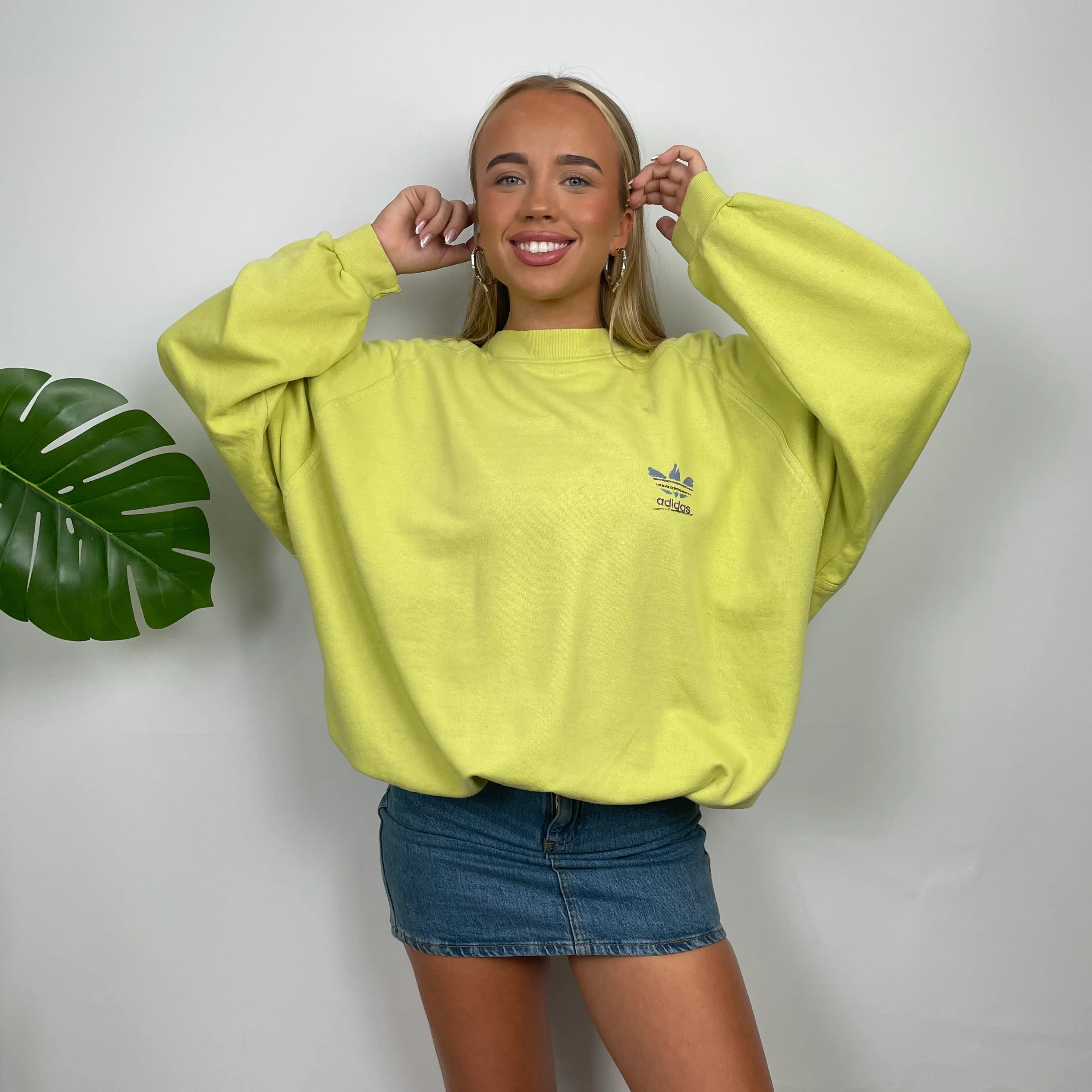 Adidas Lemon Spell Out Sweatshirt (M) - Image 5