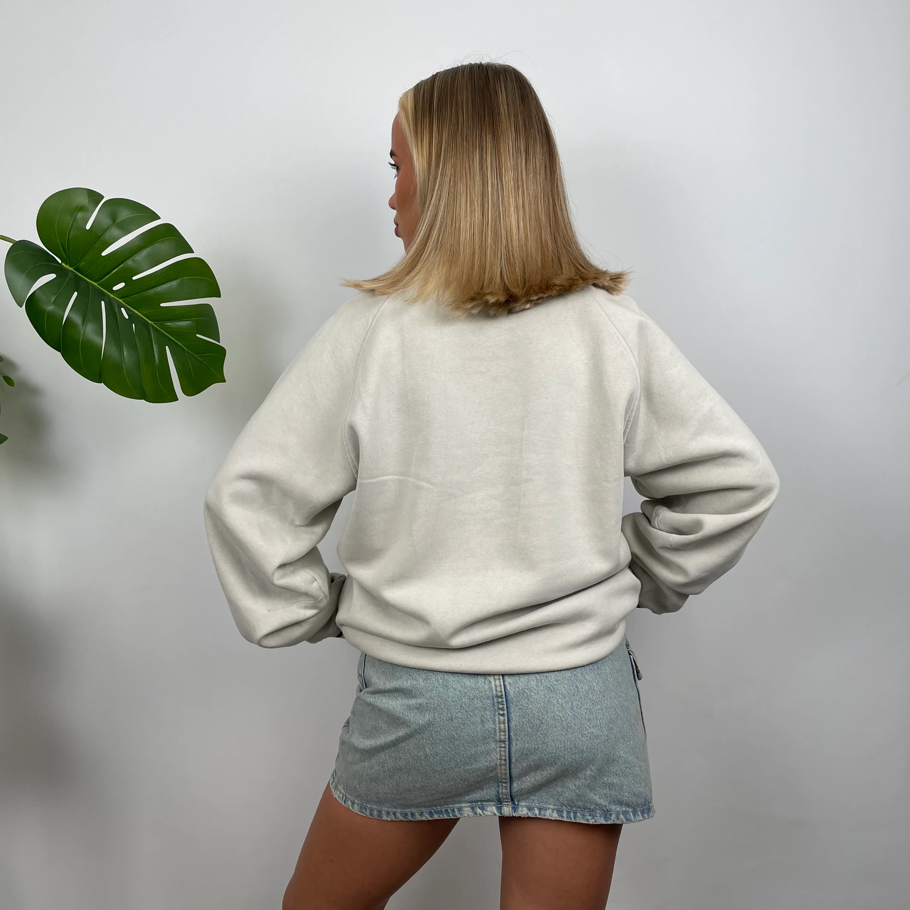 Adidas Mint Green Embroidered Spell Out Sweatshirt (M) - Image 4