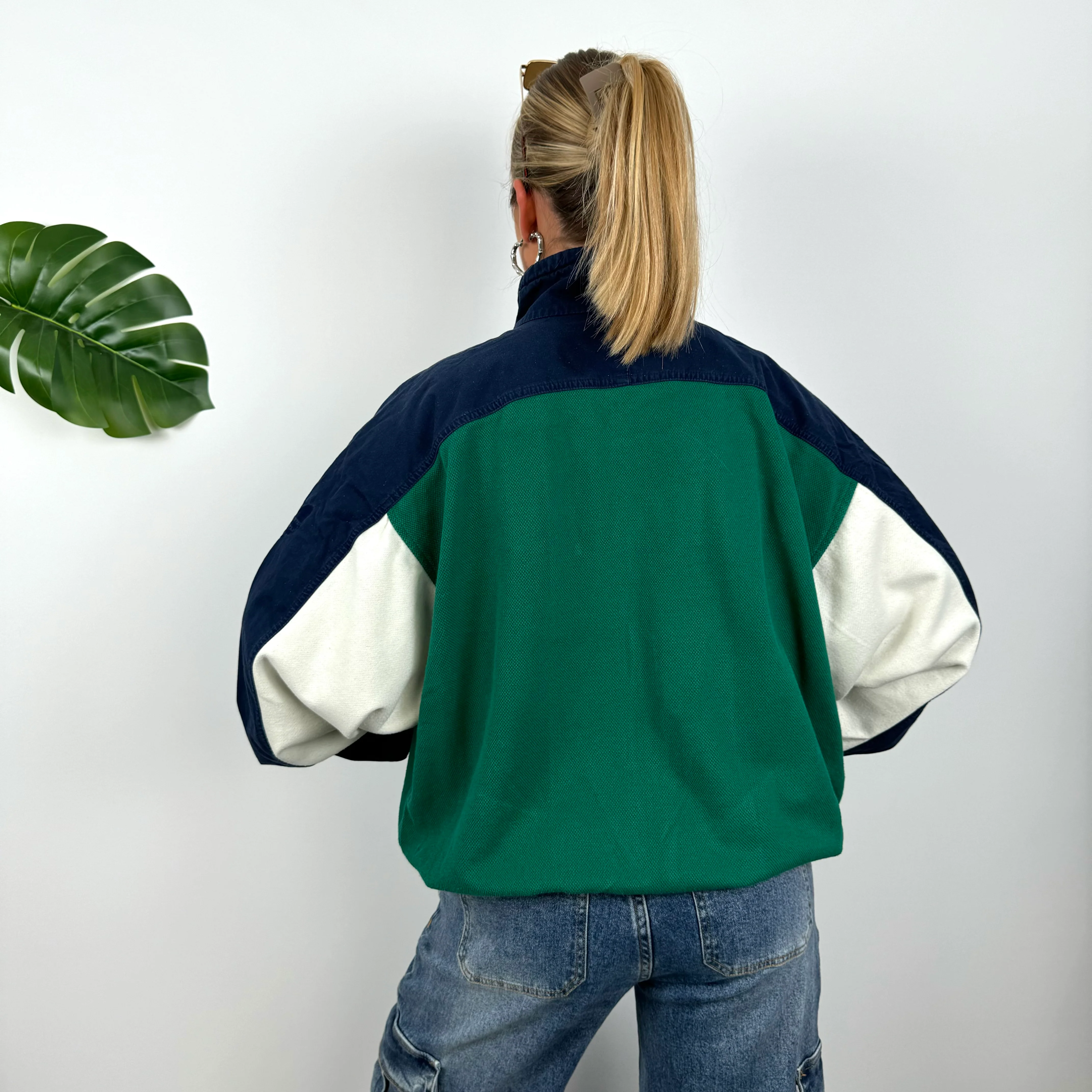 Adidas Purple and Green Zip Up Sweatshirt Style Jacket (M) - Image 6