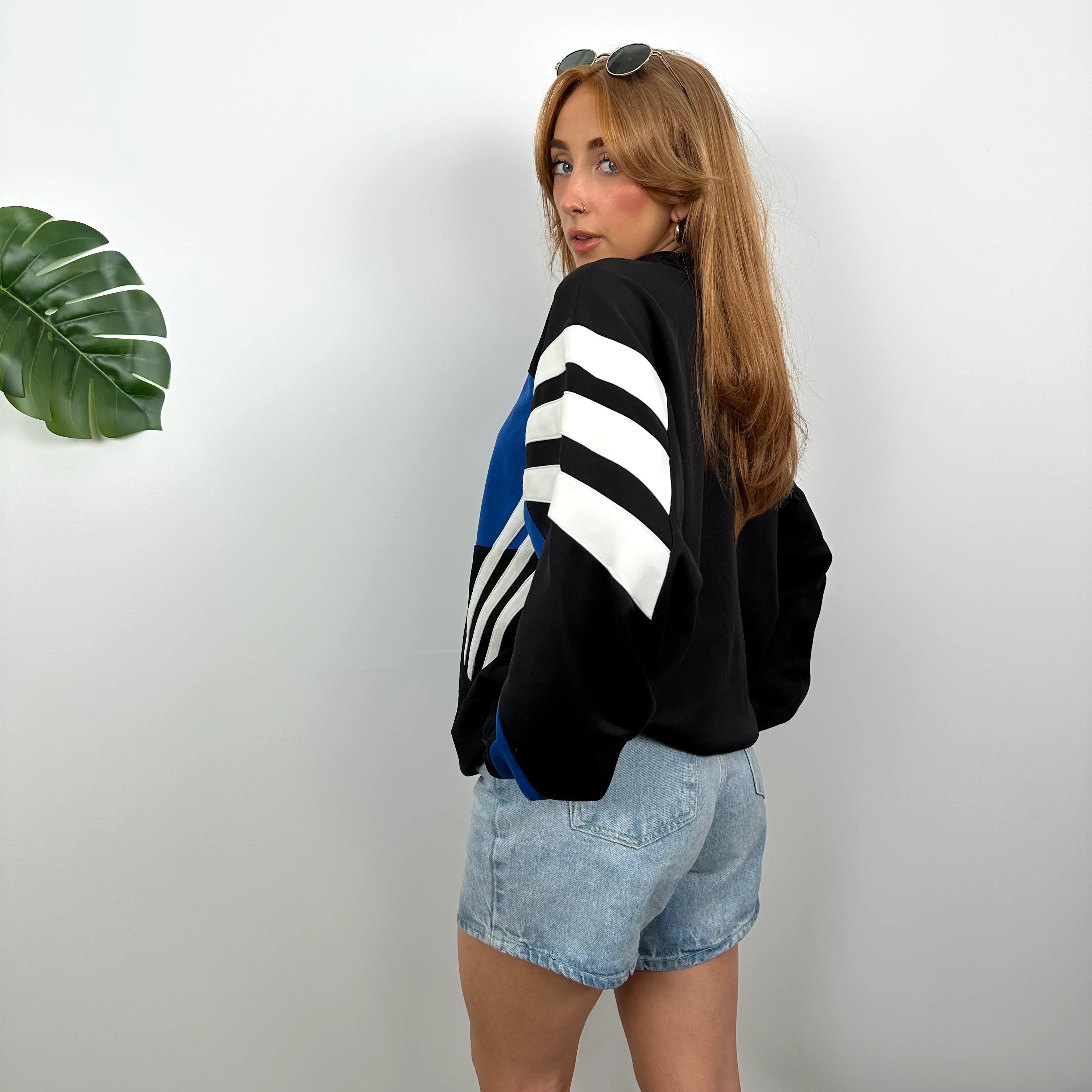 Adidas RARE Colour Block Embroidered Spell Out Sweatshirt (M) - Image 5