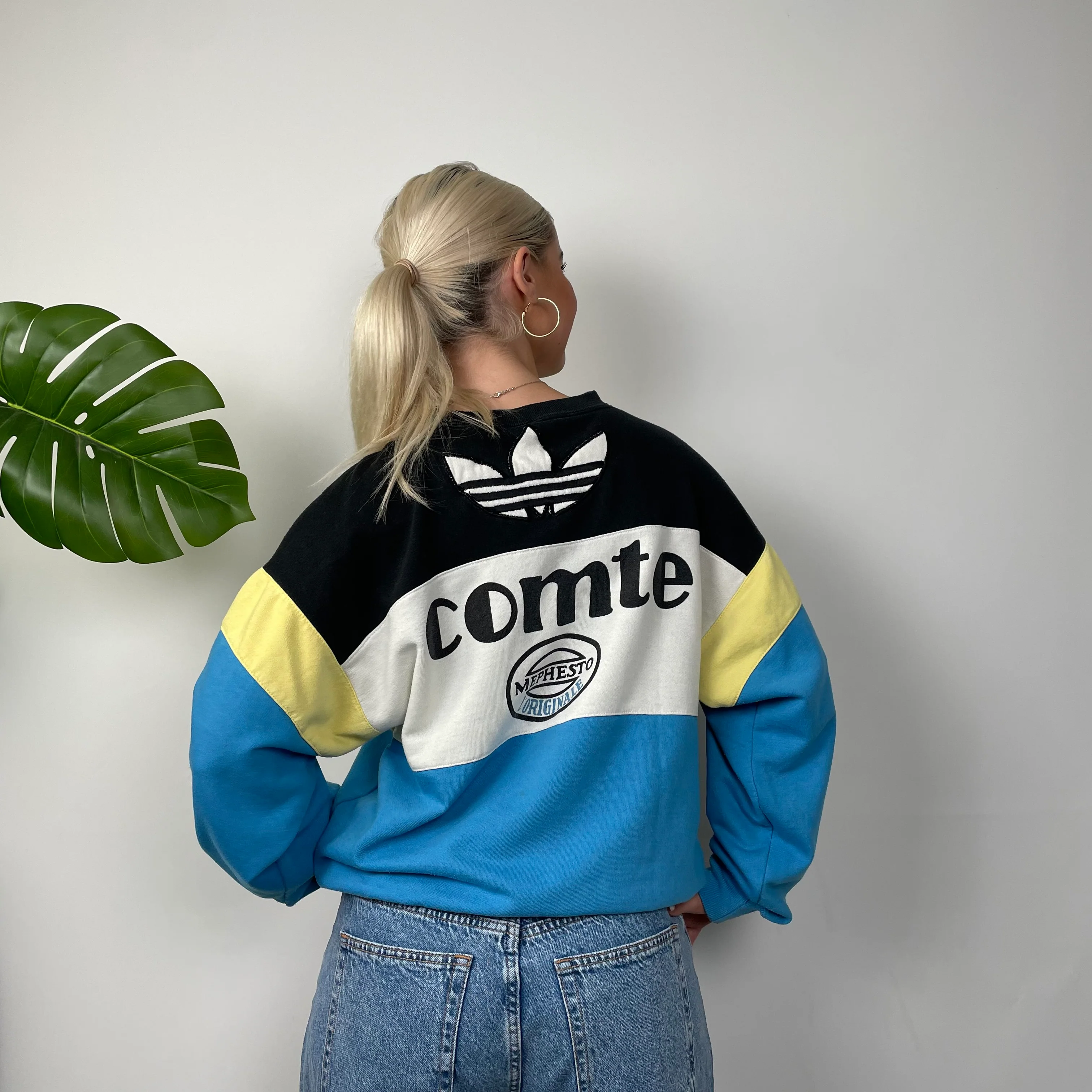 Adidas RARE Colour Block Spell Out Sweatshirt (M) - Image 8