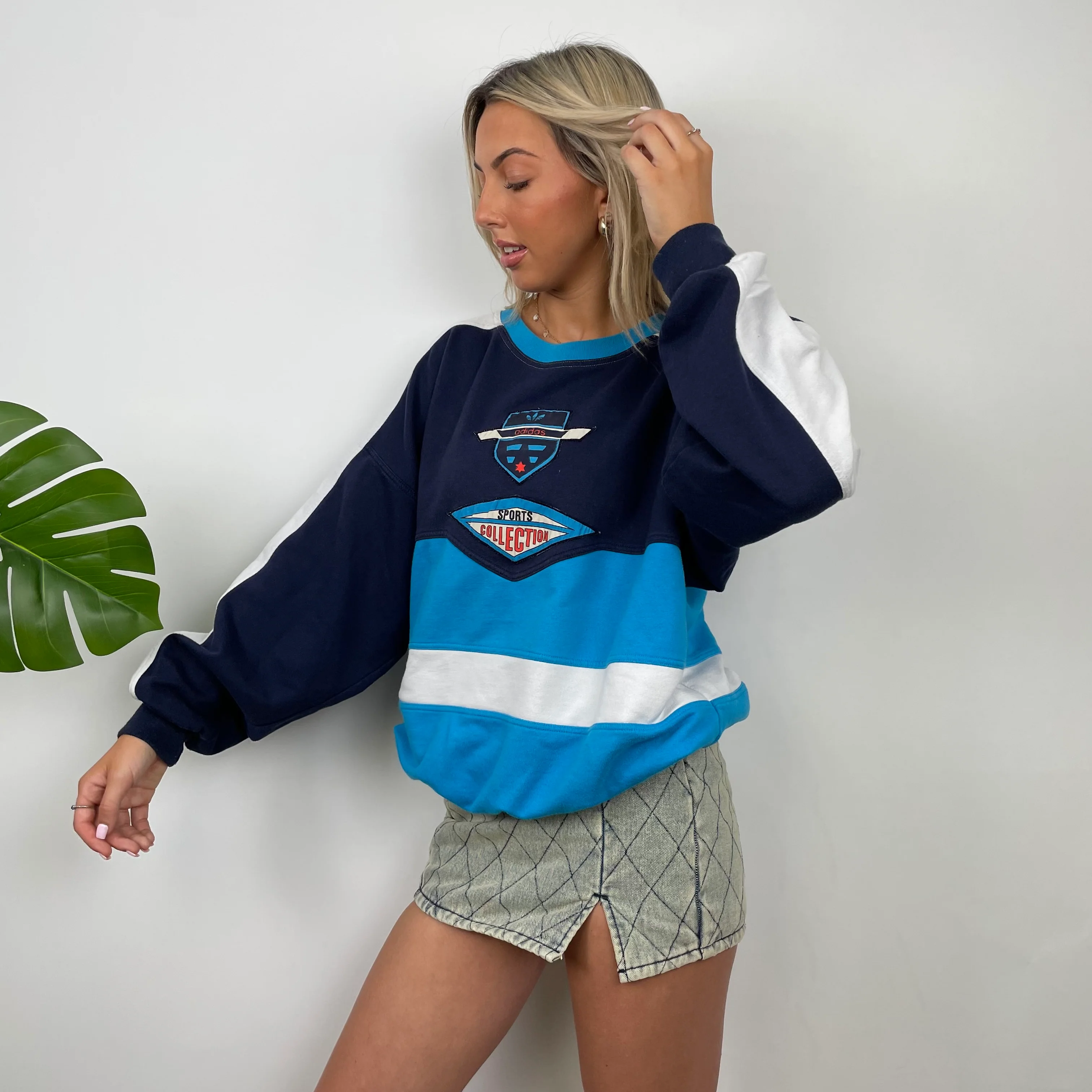 Adidas RARE Colour Block Spell Out Sweatshirt (M) - Image 7