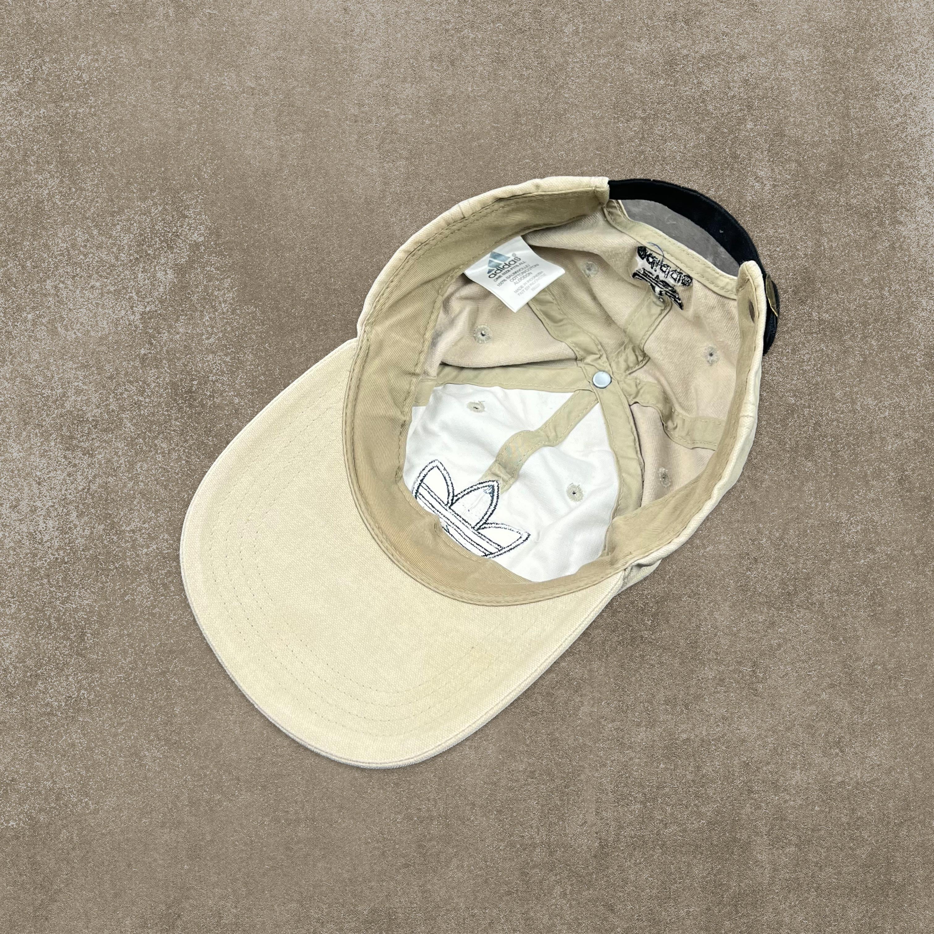 Adidas RARE Cream Embroidered Spell Out Cap - Image 4