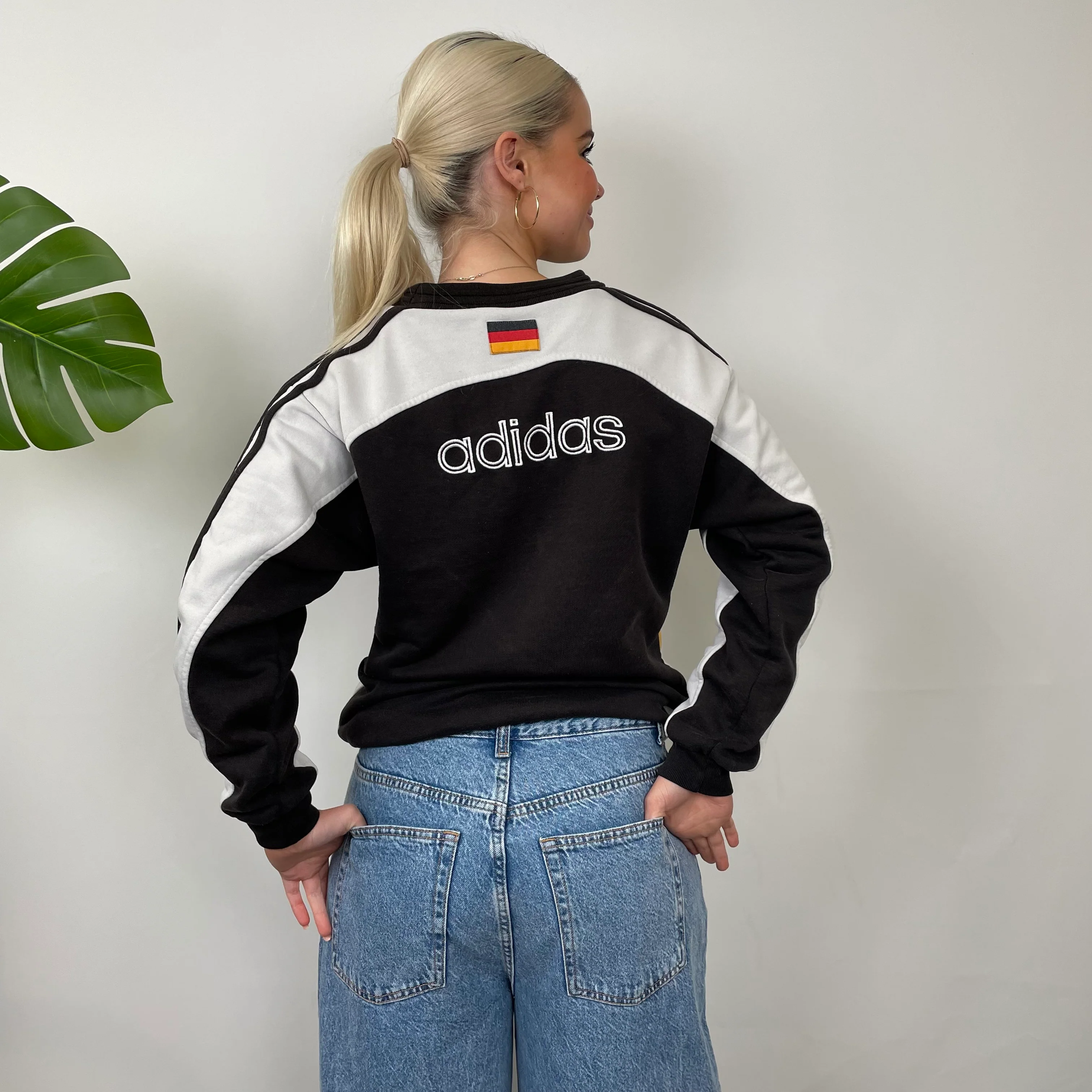 Adidas x Germany FC RARE Embroidered Spell Out Sweatshirt (S) - Image 6