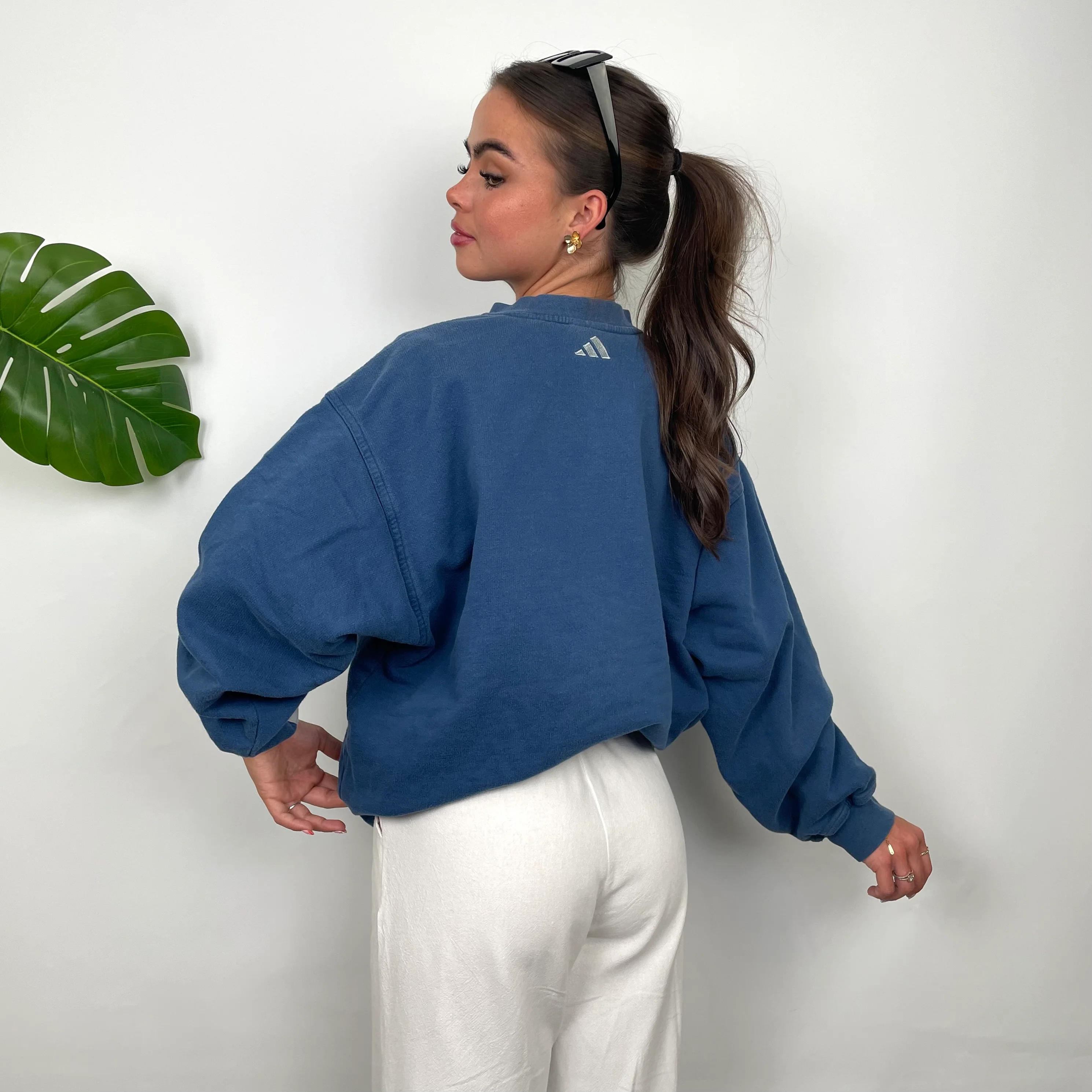 Adidas x Real Madrid CF Embroidered Spell Out Sweatshirt (M) - Image 6