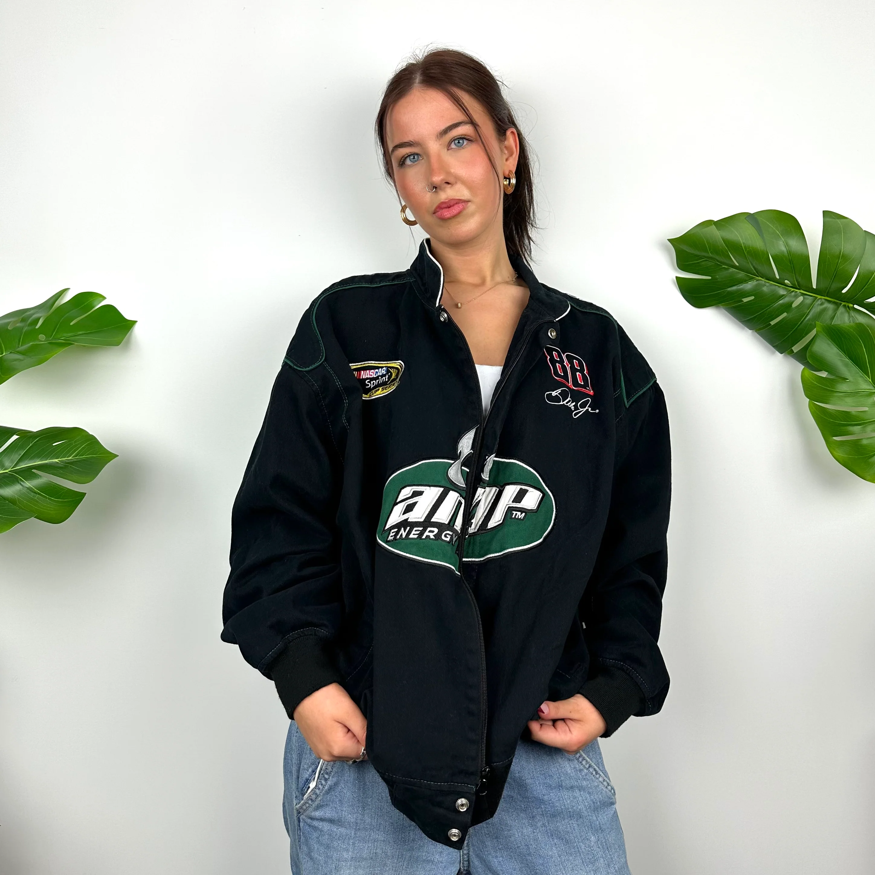 AMP Energy RARE Black NASCAR Racing Jacket as worn by Bella Hadid (L) - Image 3