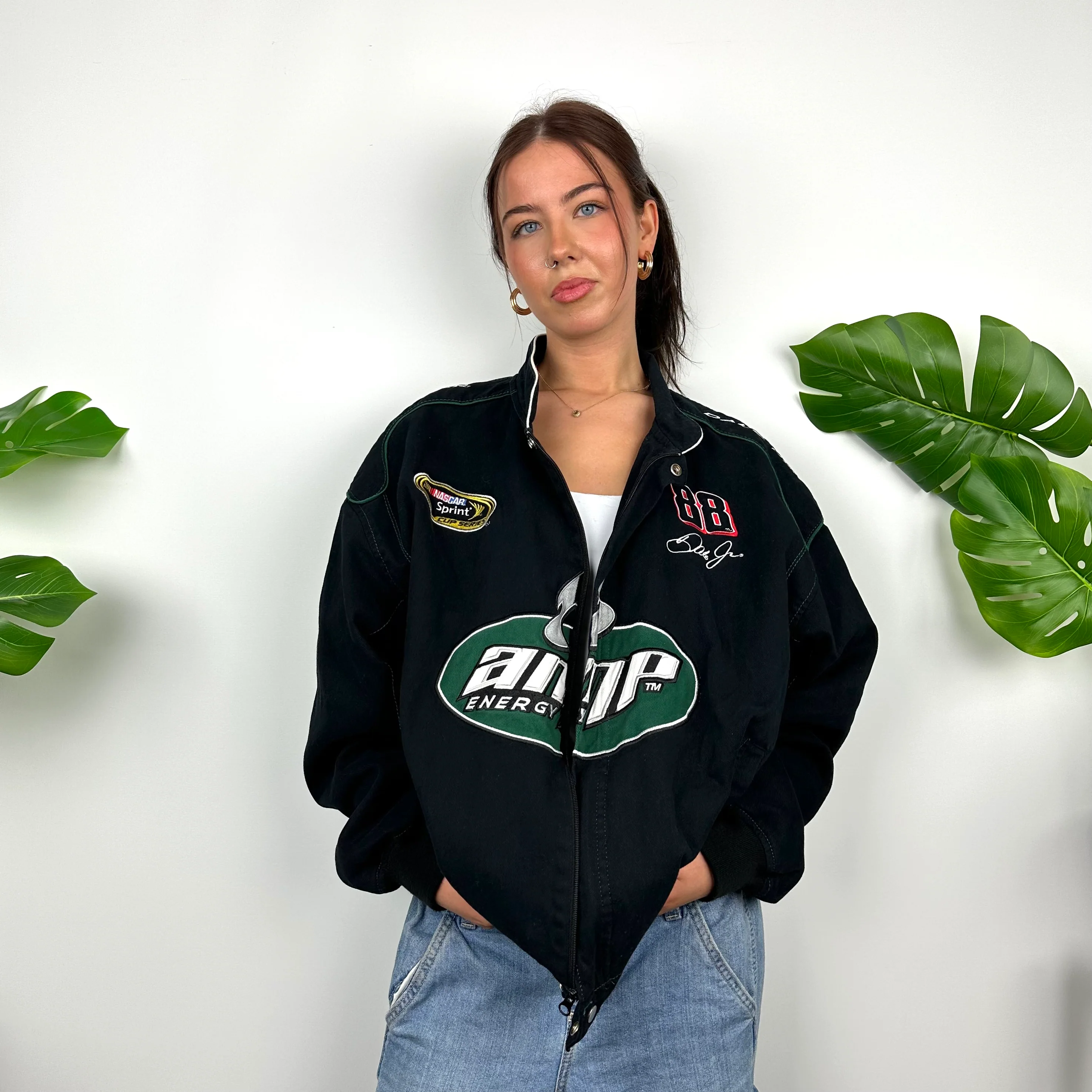 AMP Energy RARE Black NASCAR Racing Jacket as worn by Bella Hadid (L) - Image 6