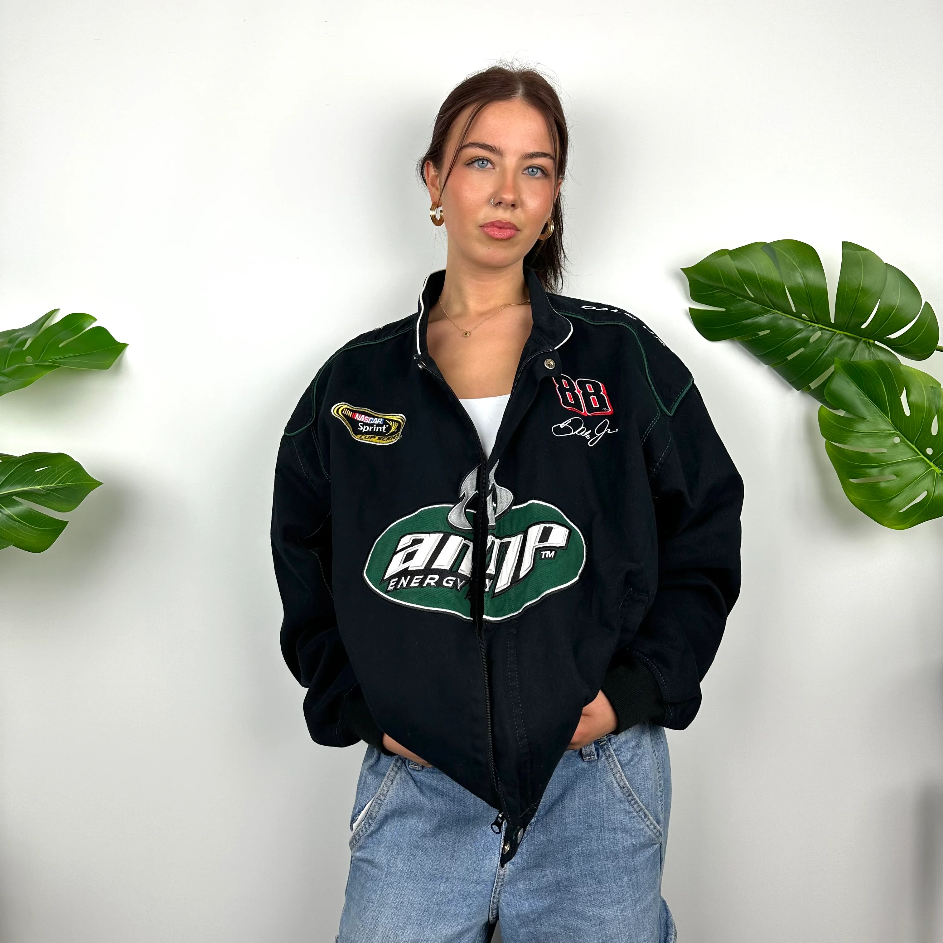 AMP Energy RARE Black NASCAR Racing Jacket as worn by Bella Hadid (L) - Image 7