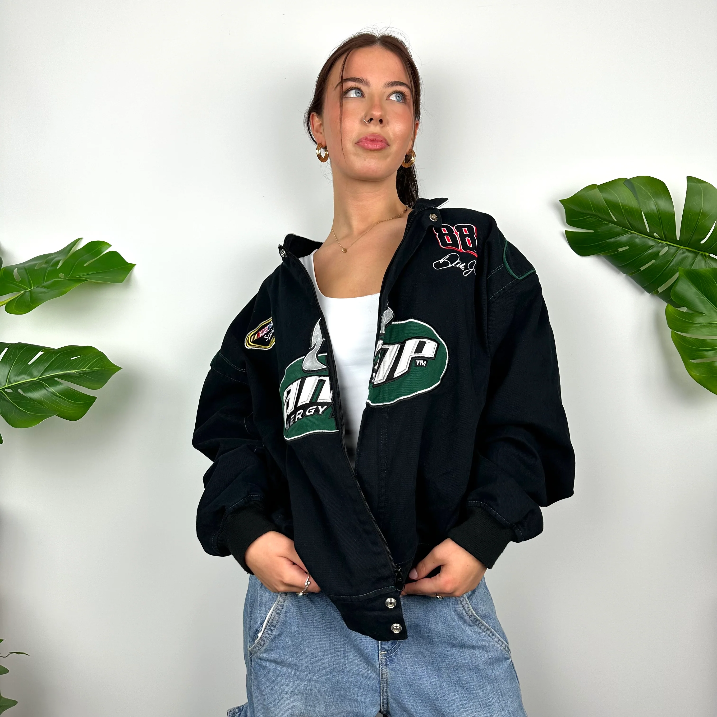 AMP Energy RARE Black NASCAR Racing Jacket as worn by Bella Hadid (L) - Image 9