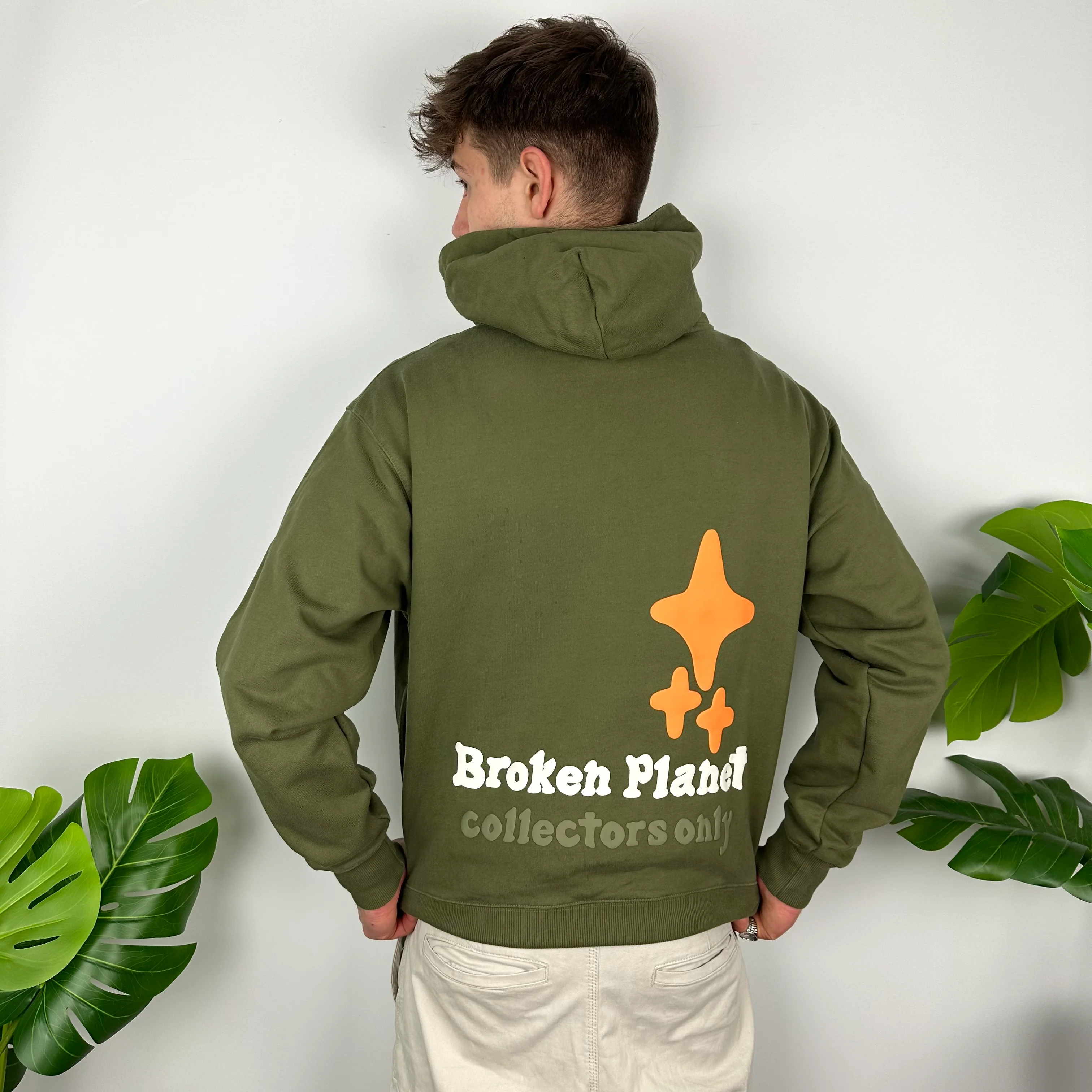 Broken Planet X Infinite Realities Green Spell Out Hoodie (M) - Image 3
