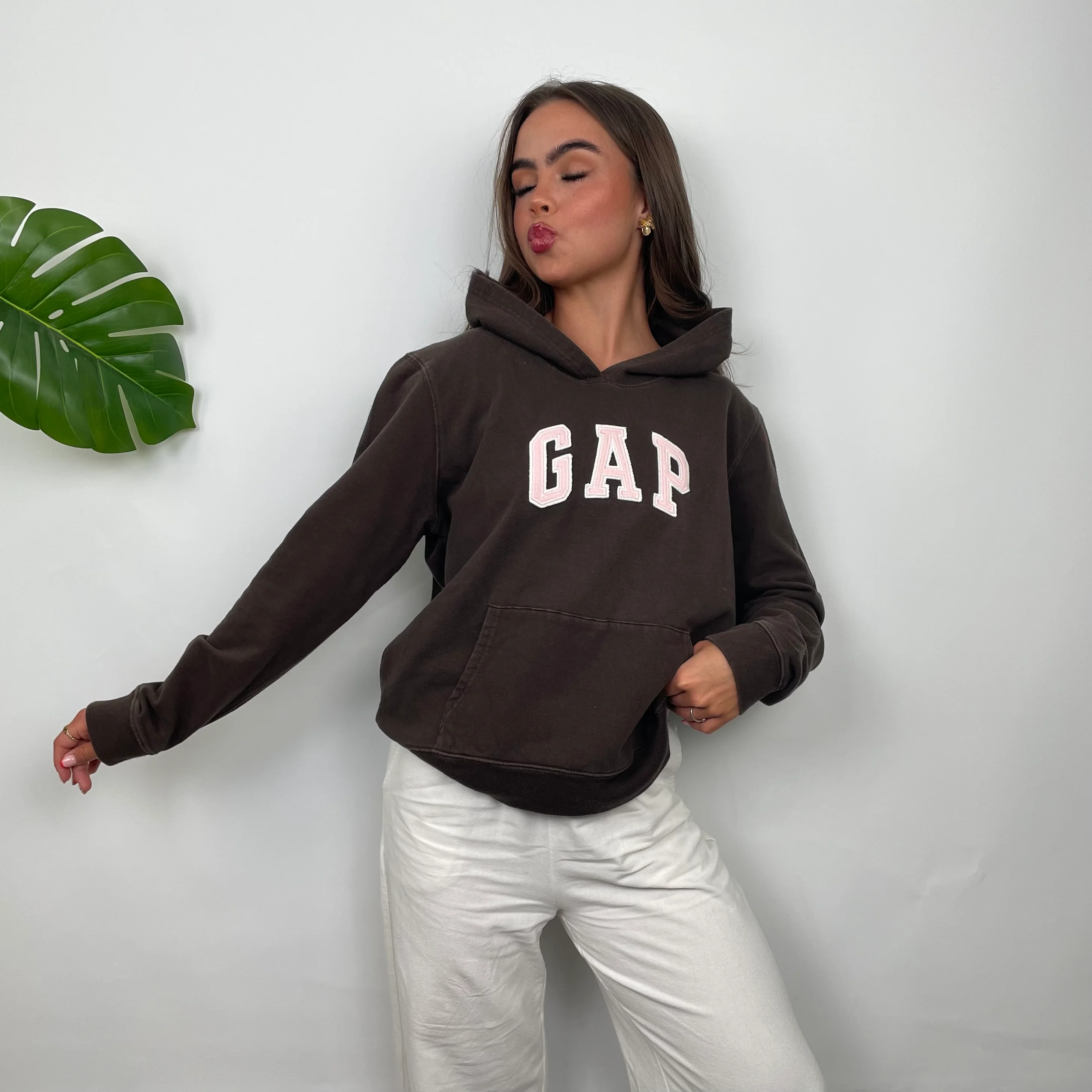 Brown GAP Hoodie (S) - Image 2