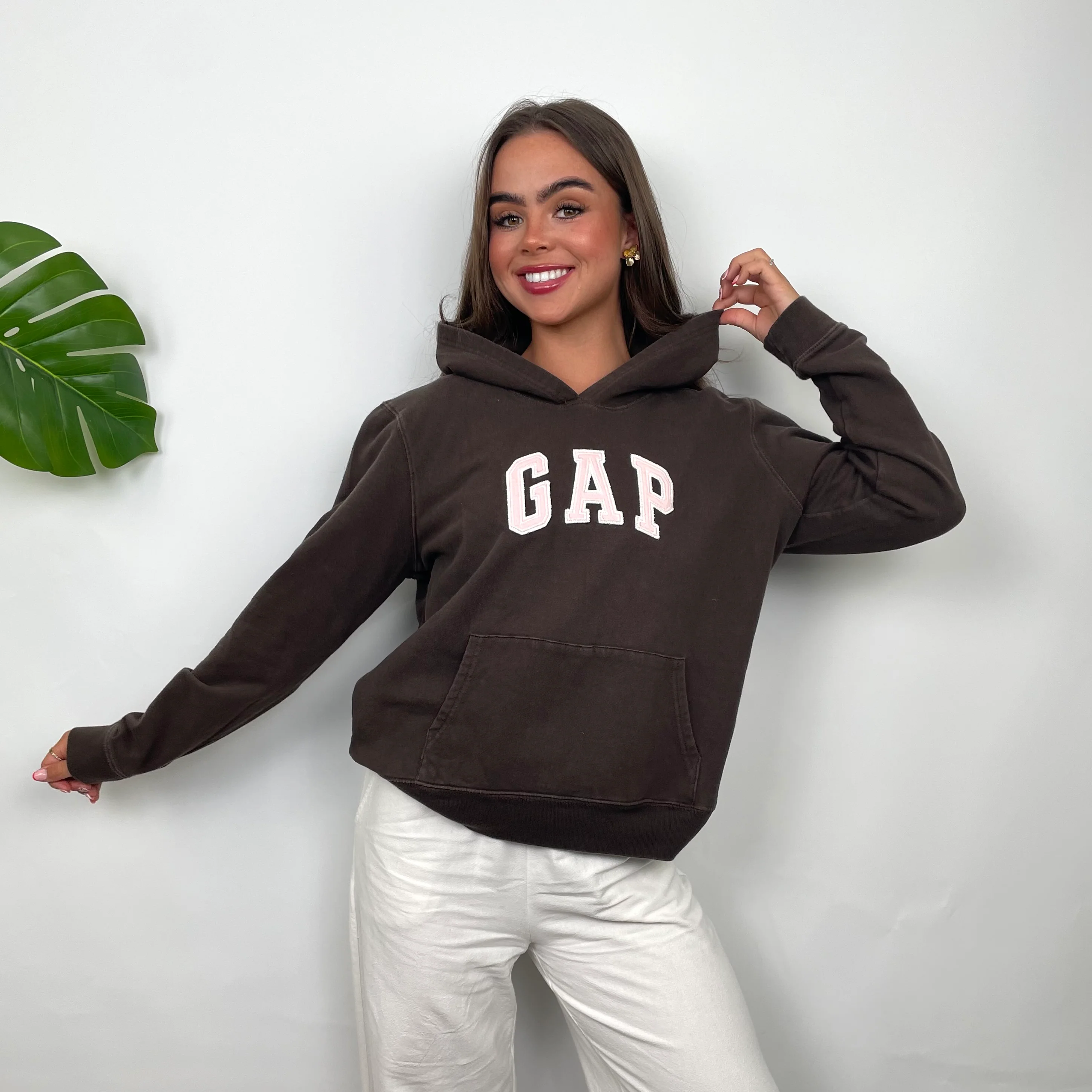 Brown GAP Hoodie (S) - Image 3