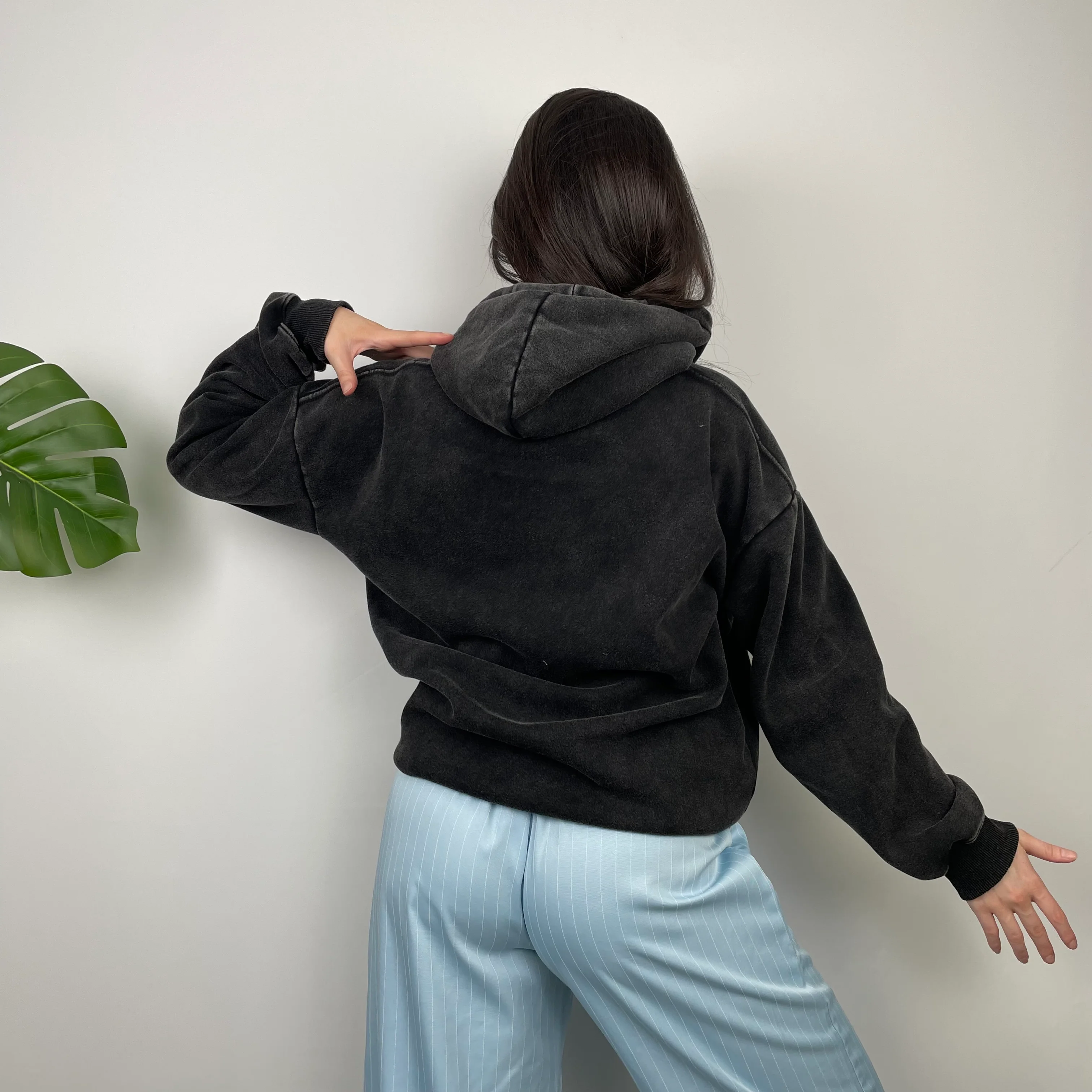 Carhartt Black Embroidered Logo Hoodie (L) - Image 8