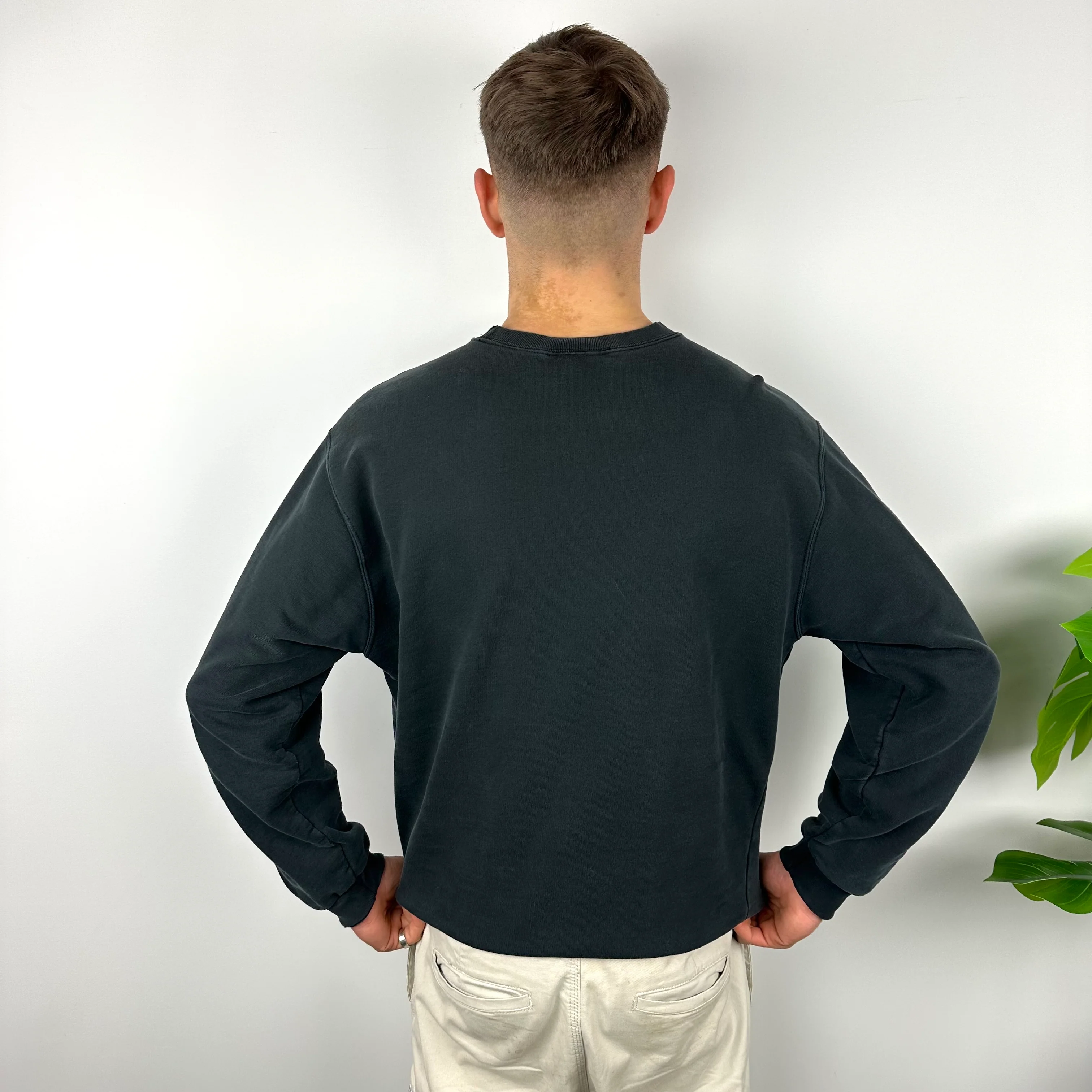 Carhartt Black Embroidered Spell Out Sweatshirt (L) - Image 4