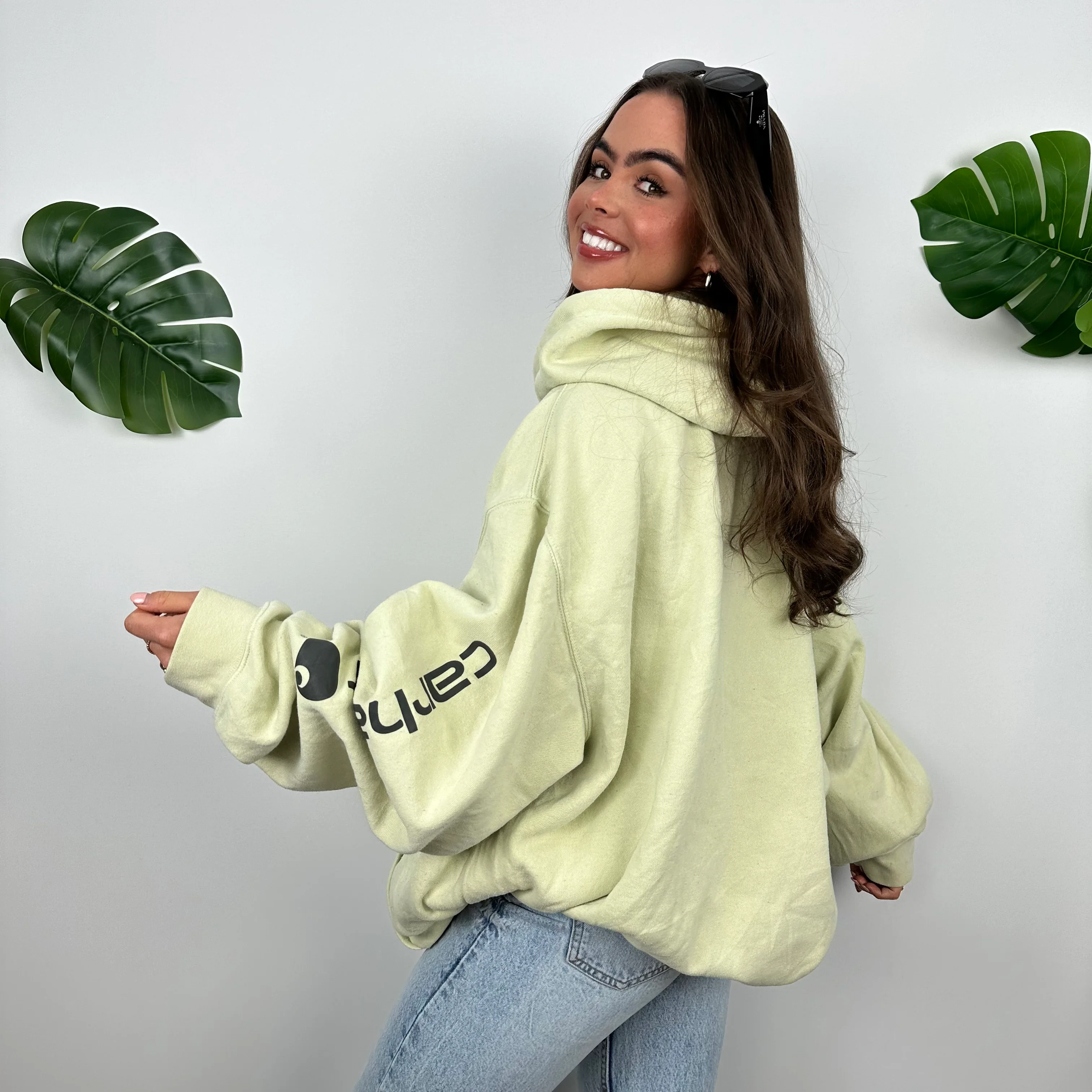 Carhartt Lime Embroidered Logo Hoodie (XXL) - Image 6