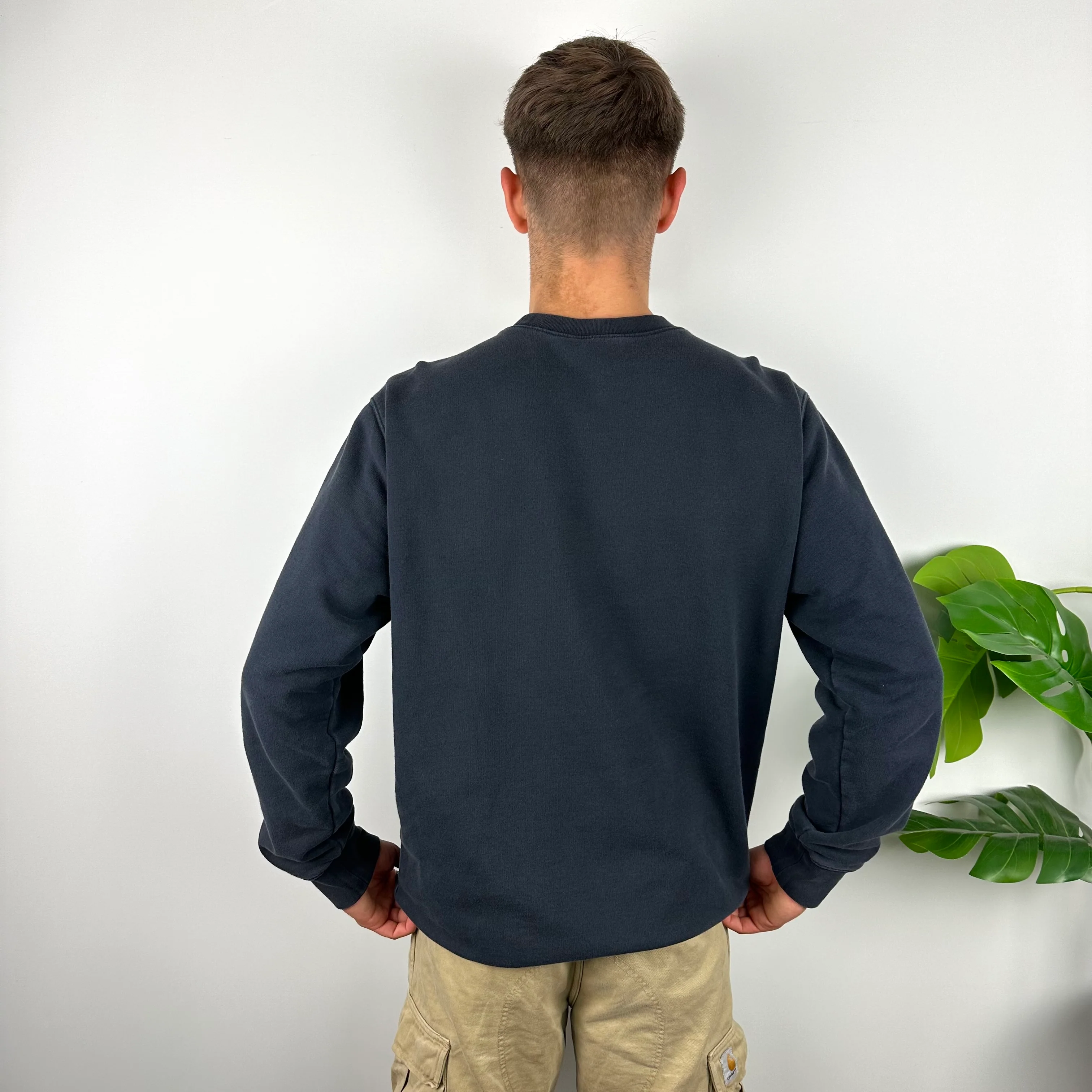 Carhartt Navy Embroidered Spell Out Sweatshirt (XL) - Image 6