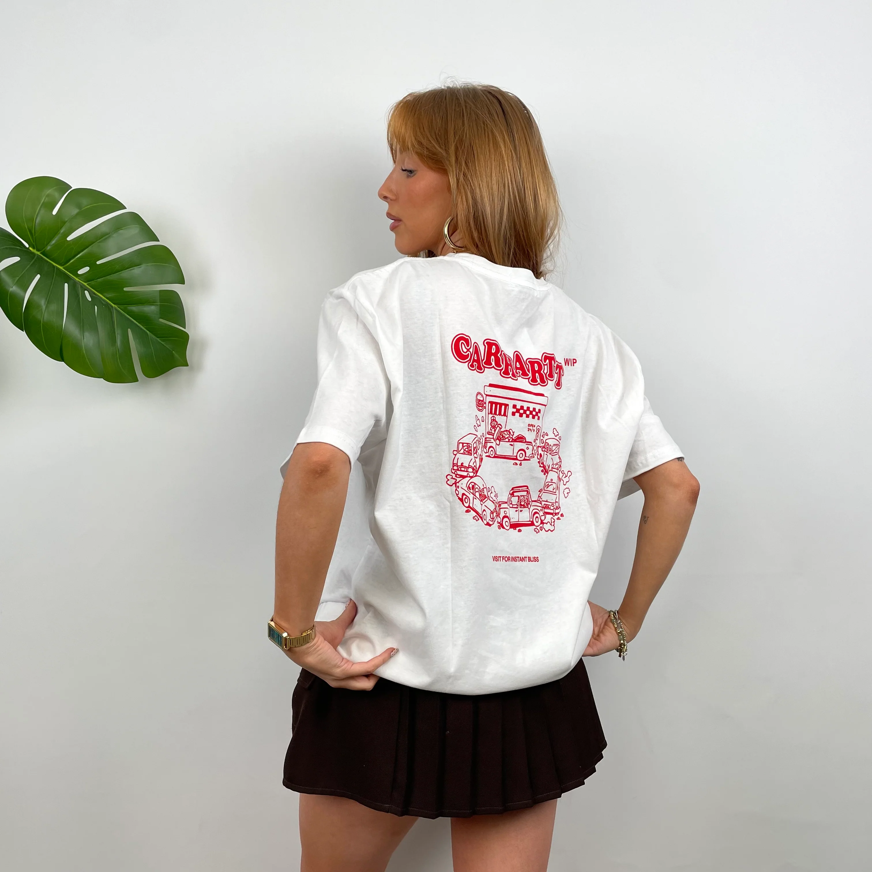 Carhartt RARE White Logo T Shirt (L) - Image 3