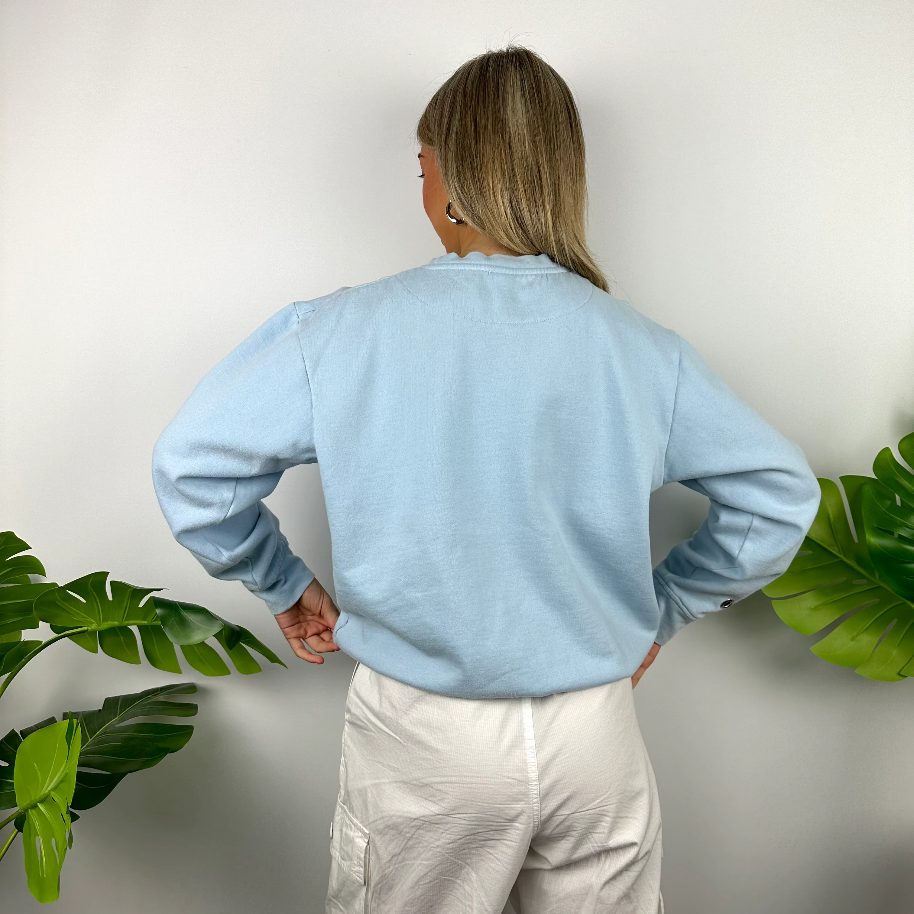 Diesel Baby Blue Embroidered Spell Out Sweatshirt (XL) - Image 4
