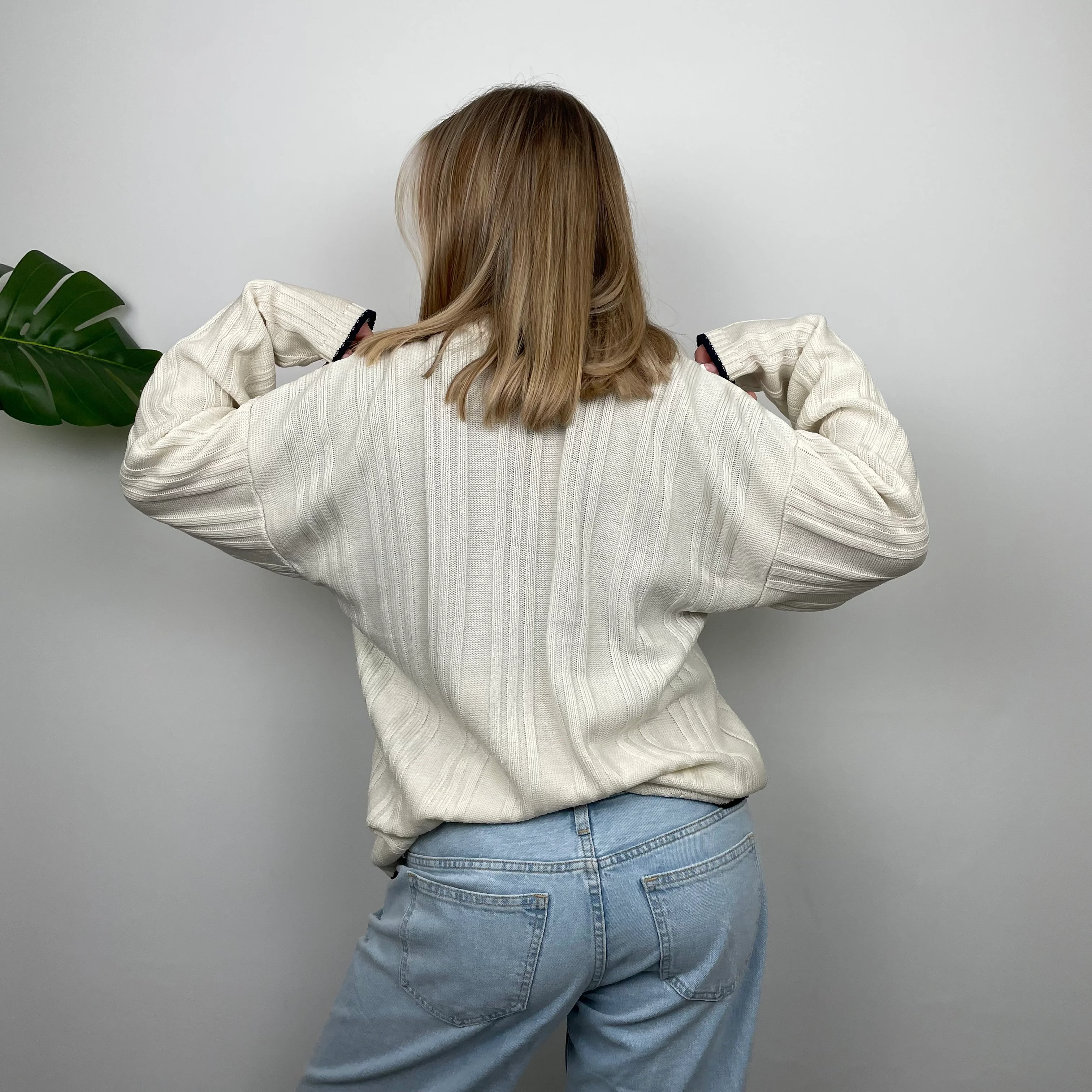 Diesel Cream Spell Out Knitted Sweater (M) - Image 7