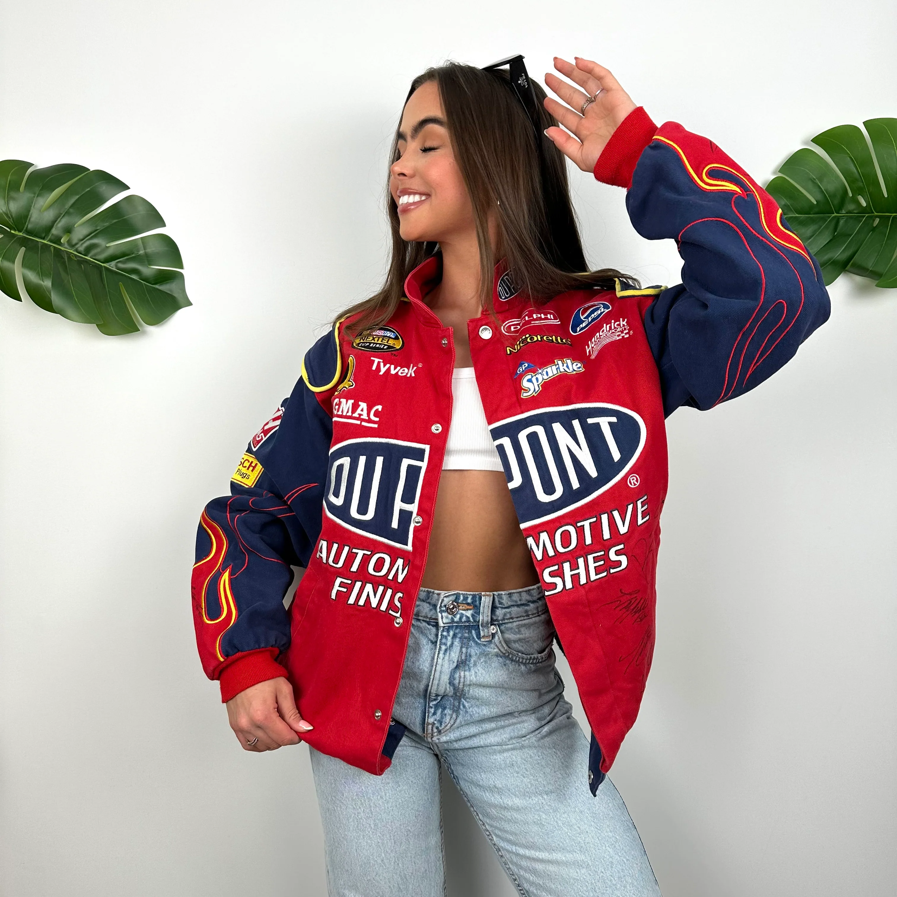 DuPont Red NASCAR Racing Jacket (M) - Image 2