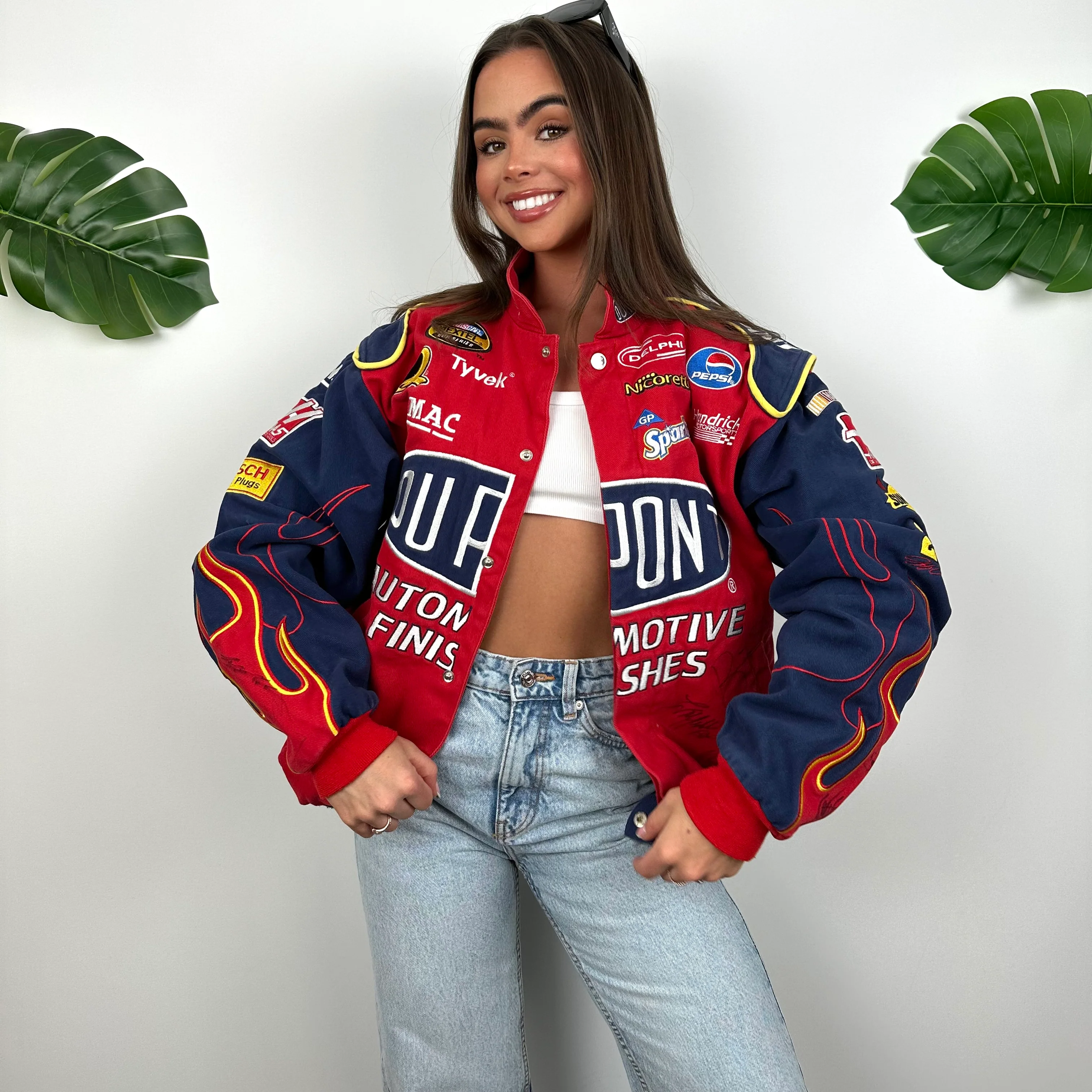 DuPont Red NASCAR Racing Jacket (M) - Image 4