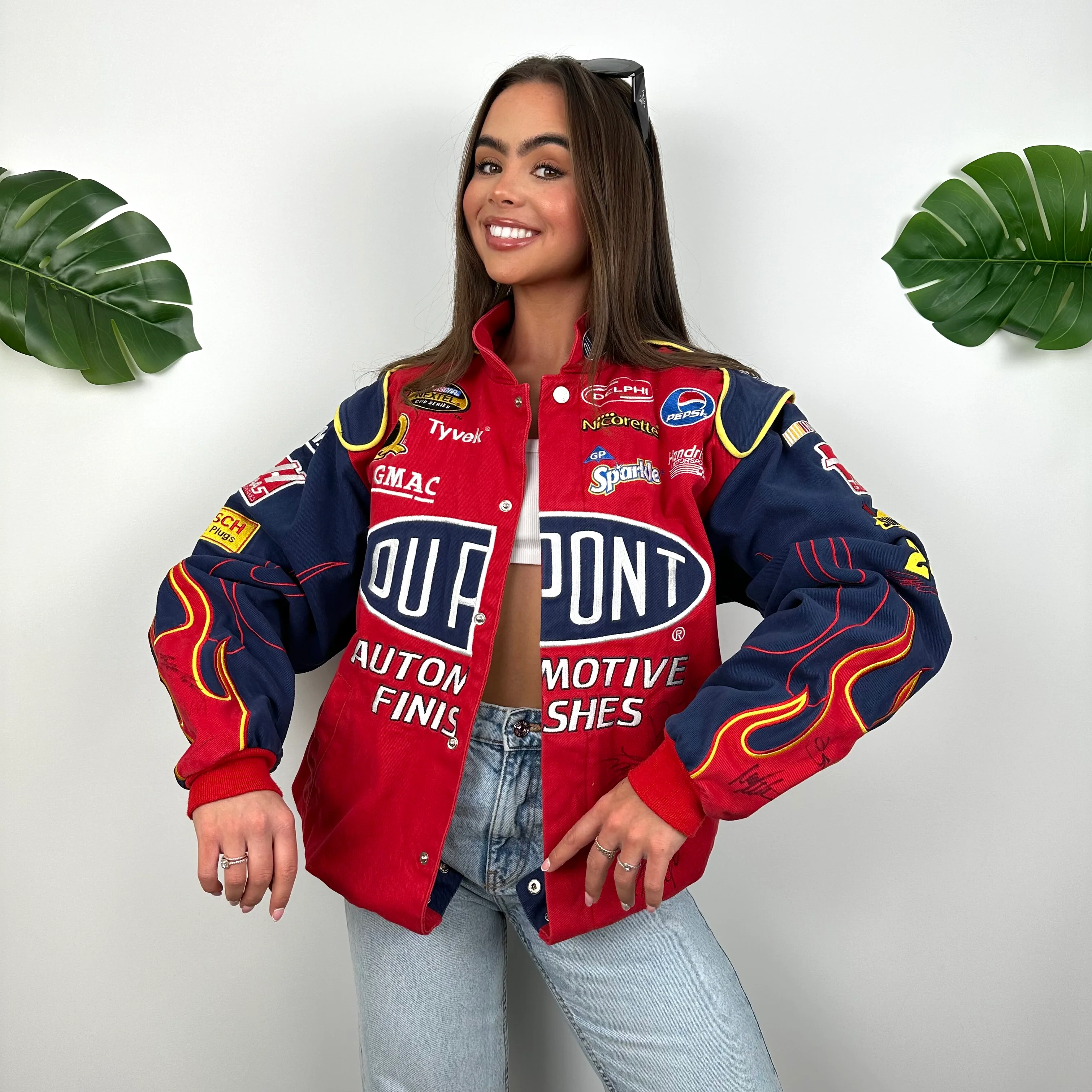 DuPont Red NASCAR Racing Jacket (M) - Image 7