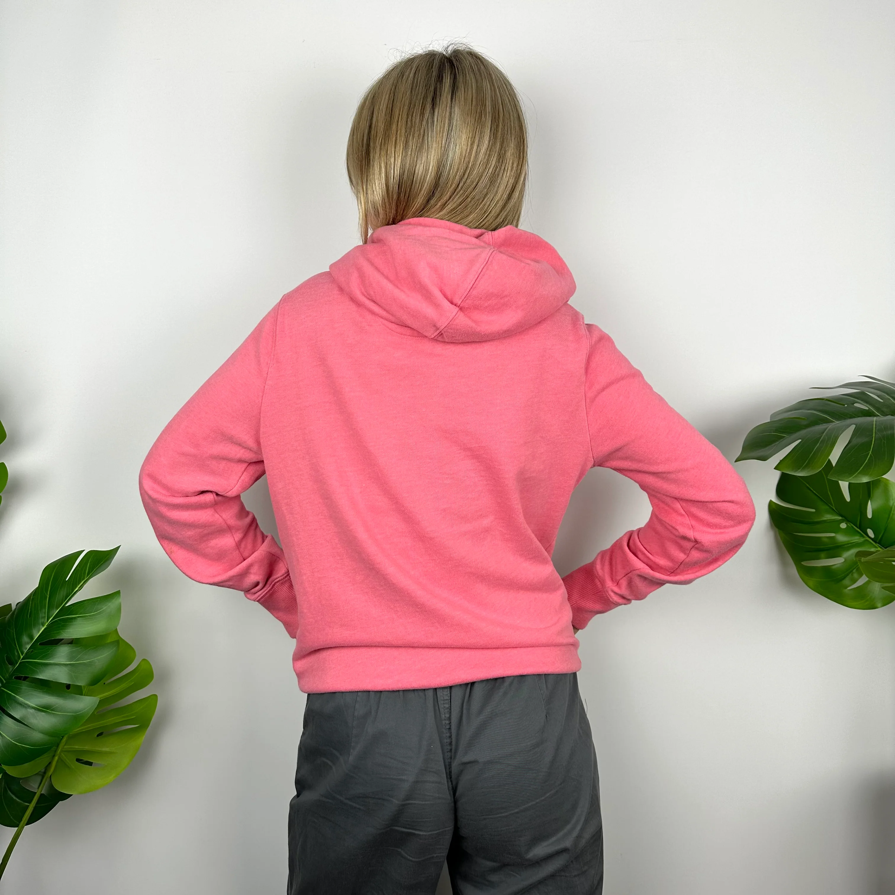 GAP Baby Pink Embroidered Spell Out Hoodie (M) - Image 4