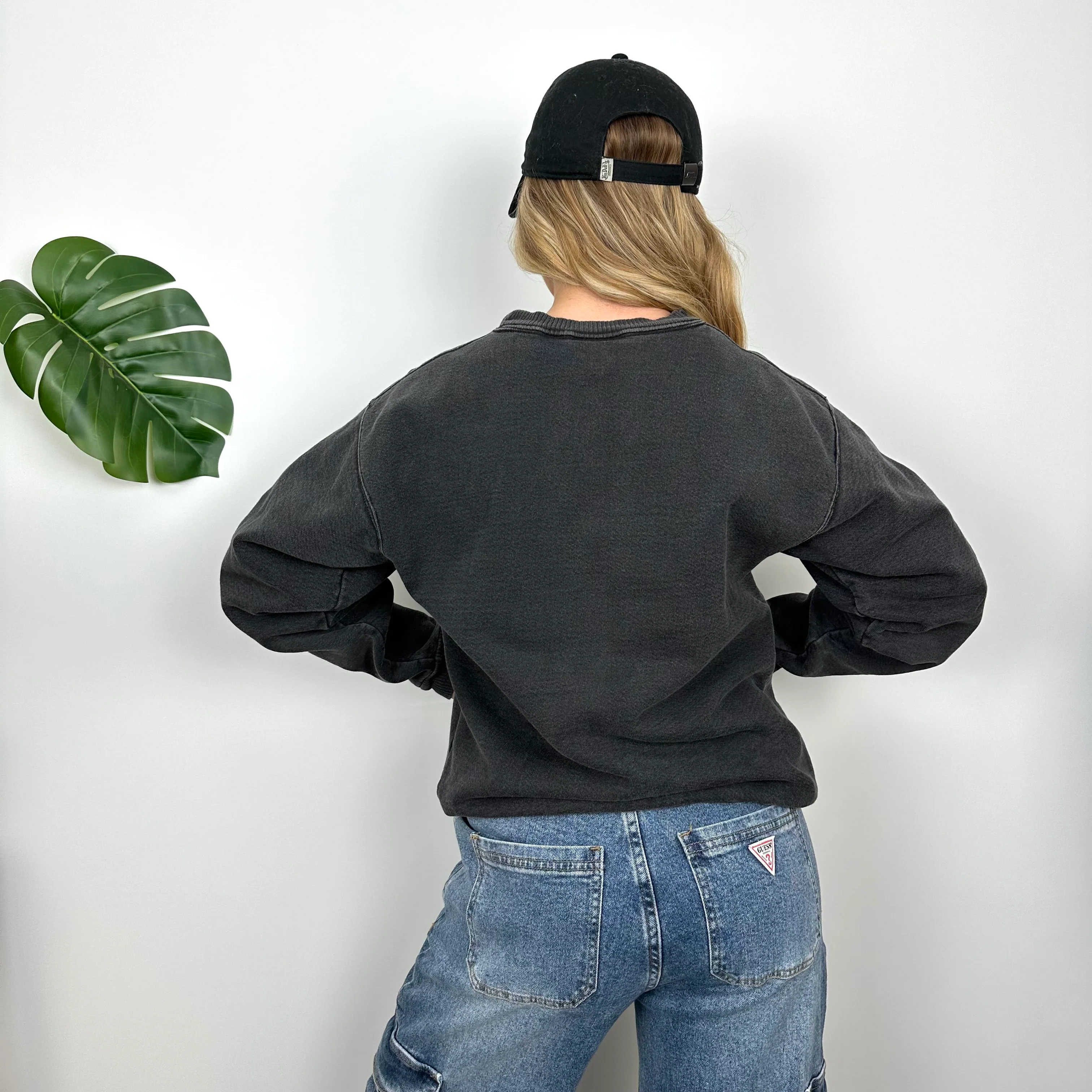 Harley Davidson Black Embroidered Spell Out Sweatshirt (M) - Image 6