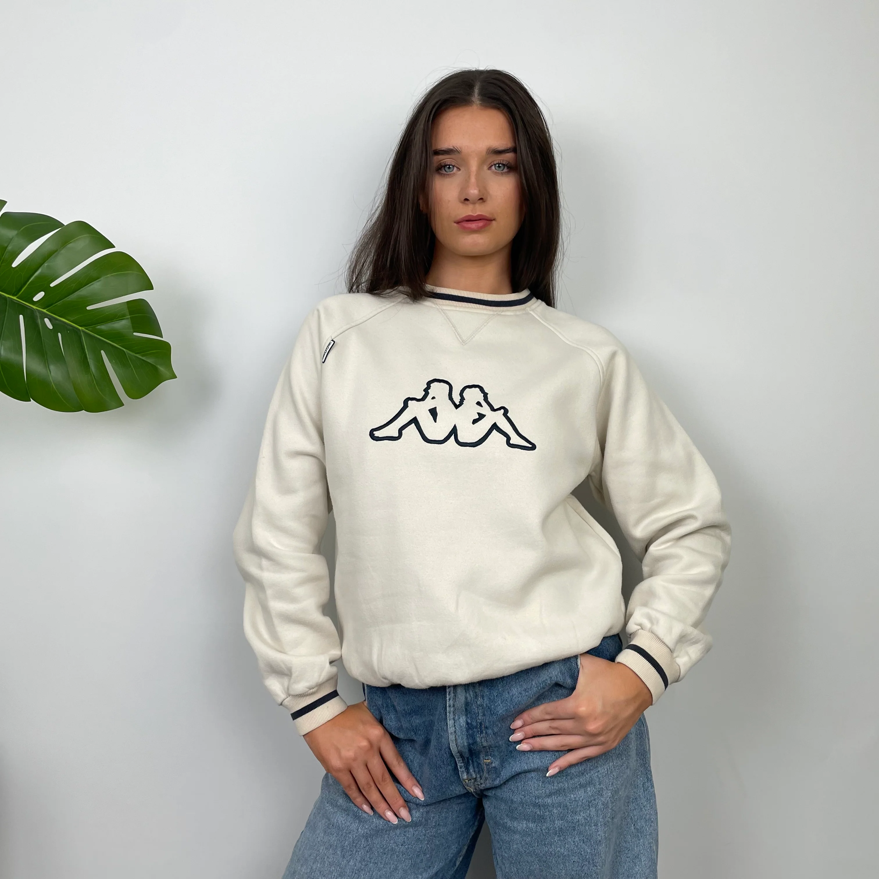 Kappa Tan Embroidered Logo Sweatshirt (S) - Image 2